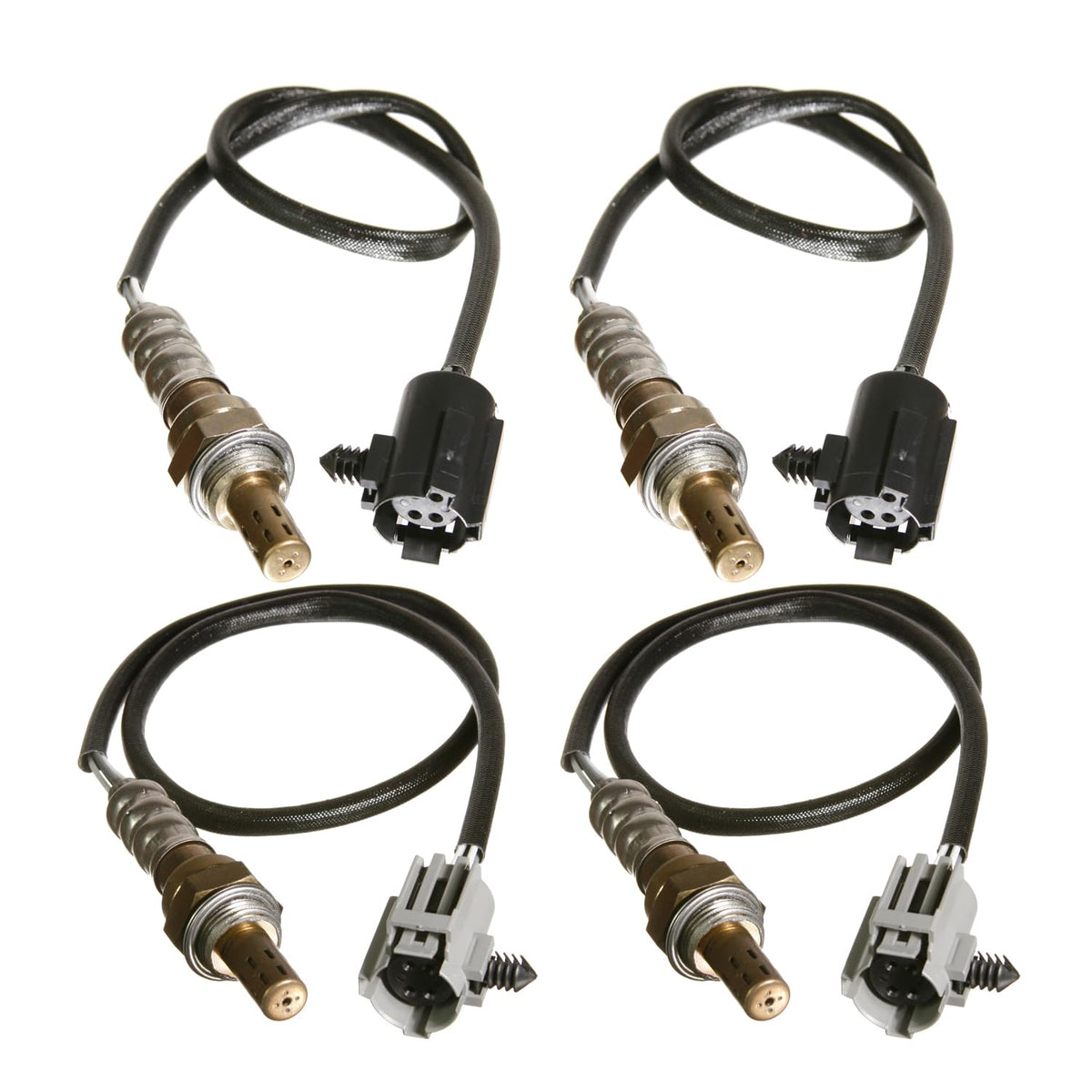 Maxfavor 4Pcs 234-4076 * 2 234-4079 * 2 Upstream Downstream O2 Oxygen Sensor Compatible with 1997-1998 Dodge Ram 1500/Ram 2500/Ram 3500, 1999-2000 Jeep Grand Cherokee, 1996-2002 Dodge Viper O2 Sensor