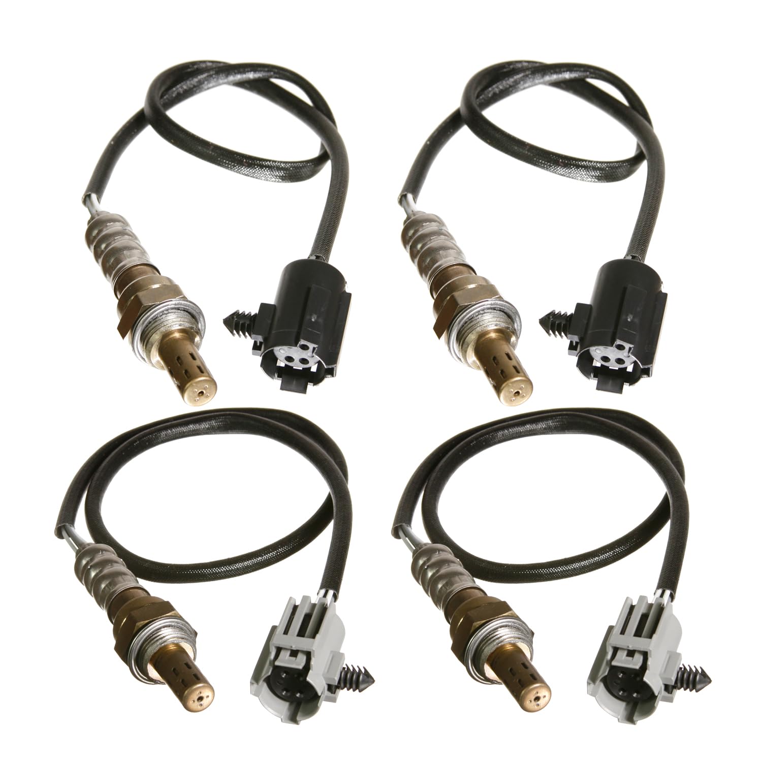Maxfavor 4Pcs 234-4076 * 2 234-4079 * 2 Upstream Downstream O2 Oxygen Sensor Compatible with 1997-1998 Dodge Ram 1500/Ram 2500/Ram 3500, 1999-2000 Jeep Grand Cherokee, 1996-2002 Dodge Viper O2 Sensor