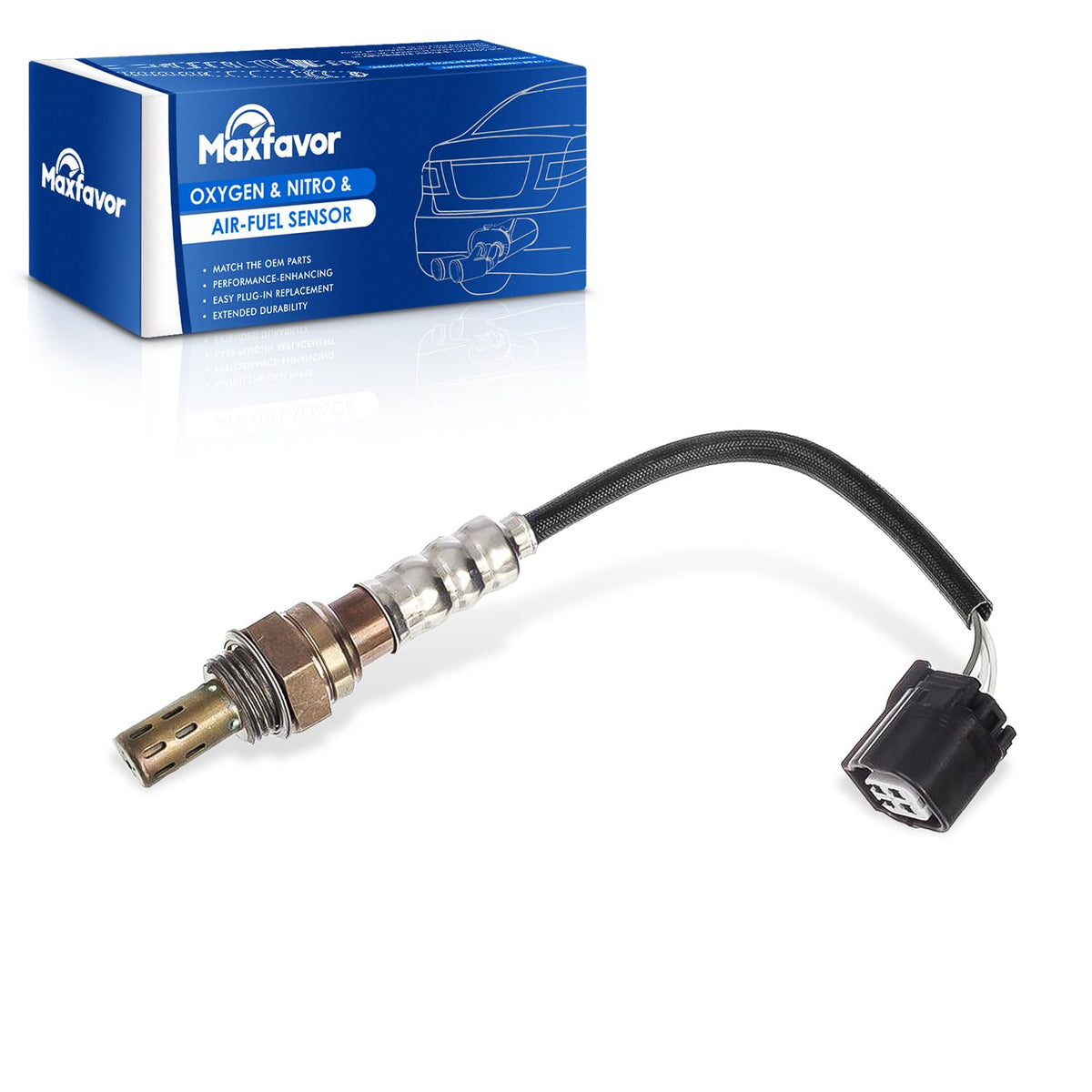 Maxfavor 234-4781 Oxygen Sensor Front Downstream O2 Oxygen Sensor Replacement for 2013-2020 Acura MDX/RLX/TLX, for 2013-2020 Accord/Crosstour/Pilot V6 3.5L O2 Sensor 2344781