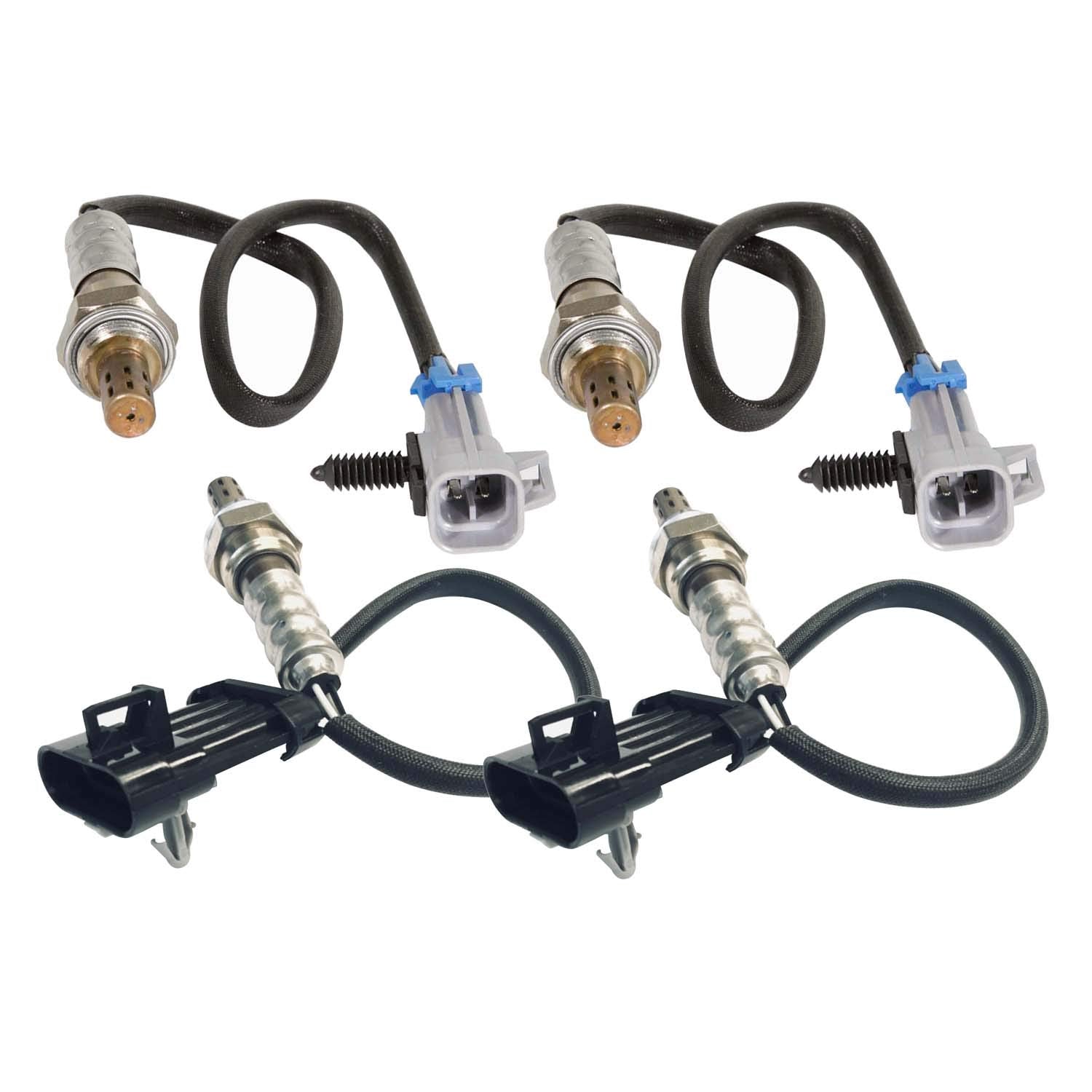 Maxfavor 234-4668 234-4253 4PCS Oxygen Sensor Upstream Downstream Replacement for Chevy Caprice 2011-2013, for Pontiac G8 2008-2009 V8 6.0L O2 Sensor
