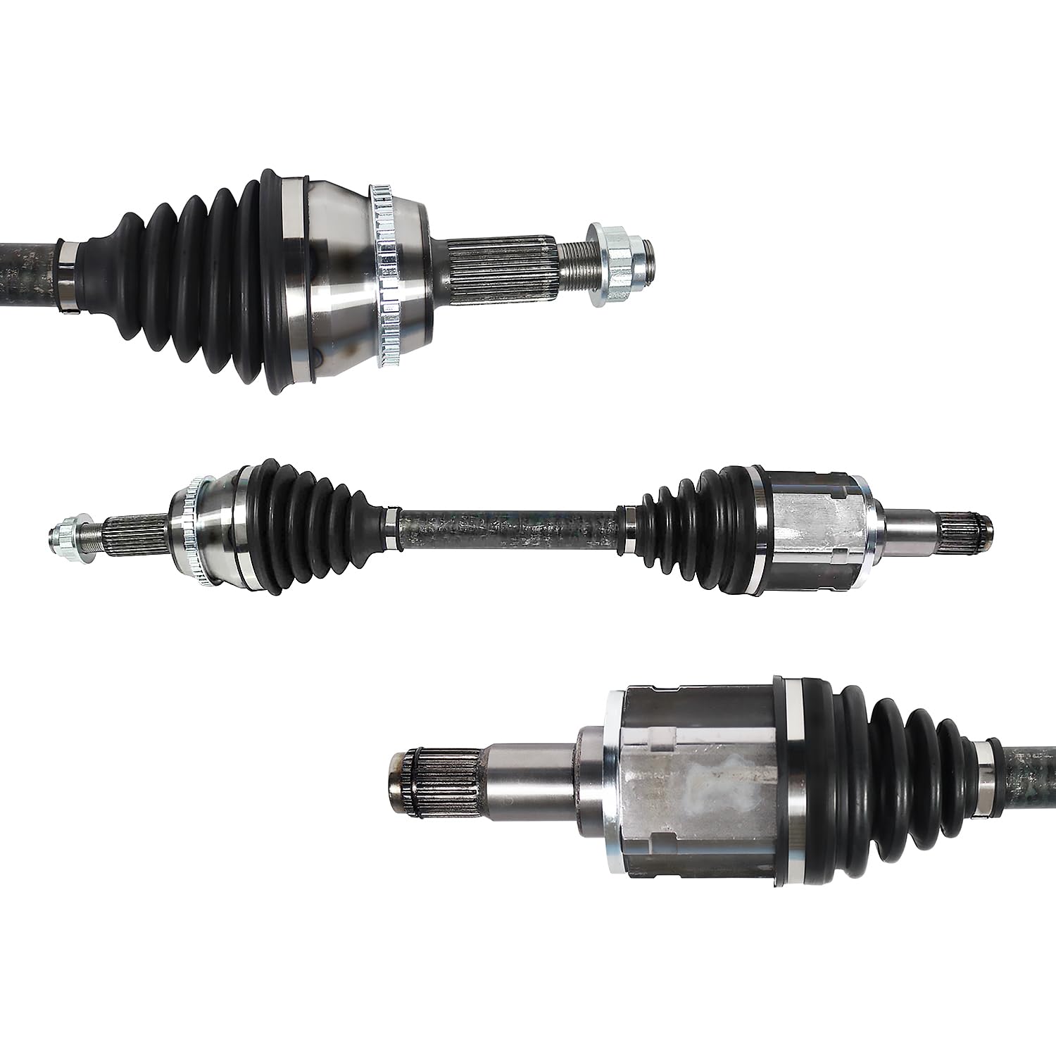 Front Pair CV Axle Shaft Assembly Compatible with Lexus Models 2010-2015 RX450h Fit for Toyota Models 2008-2013 Highlander Hybrid CV Joint Replace 43420-0E110 43420-0E130 NCV902651 NCV69581 4342007070