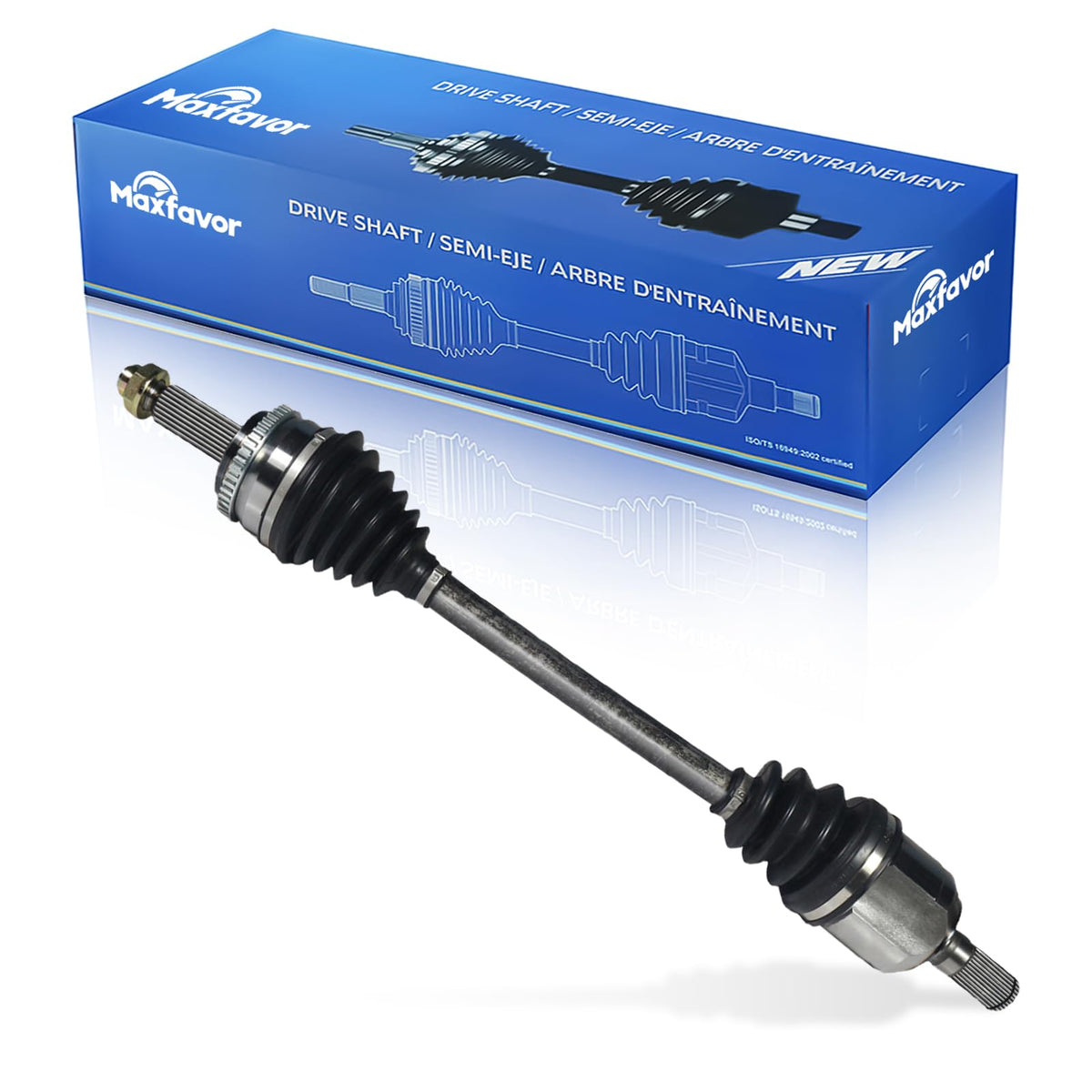 Maxfavor CV Axle Front Left Compatible with Kia Soul 2014-2019 1.6L 2.0L, FWD Auto Trans, CV Axle Joint Shaft Assembly Front Driver Side