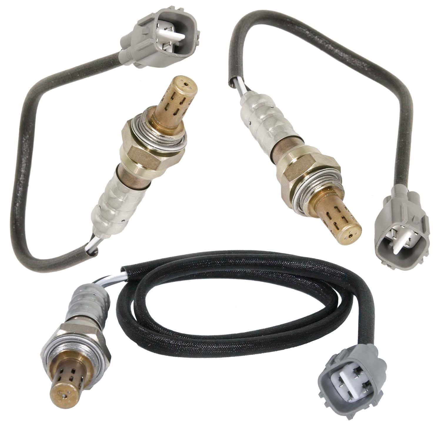Maxfavor 2344622,2344137 3Pcs Oxygen Sensor Upstream Downstream Fit for Lexus ES300 1997, for Toyota Camry 1997, Camry 1998-2000 & Solara 1999-2000 only for Exc Calif, V6 3.0L O2 Sensor