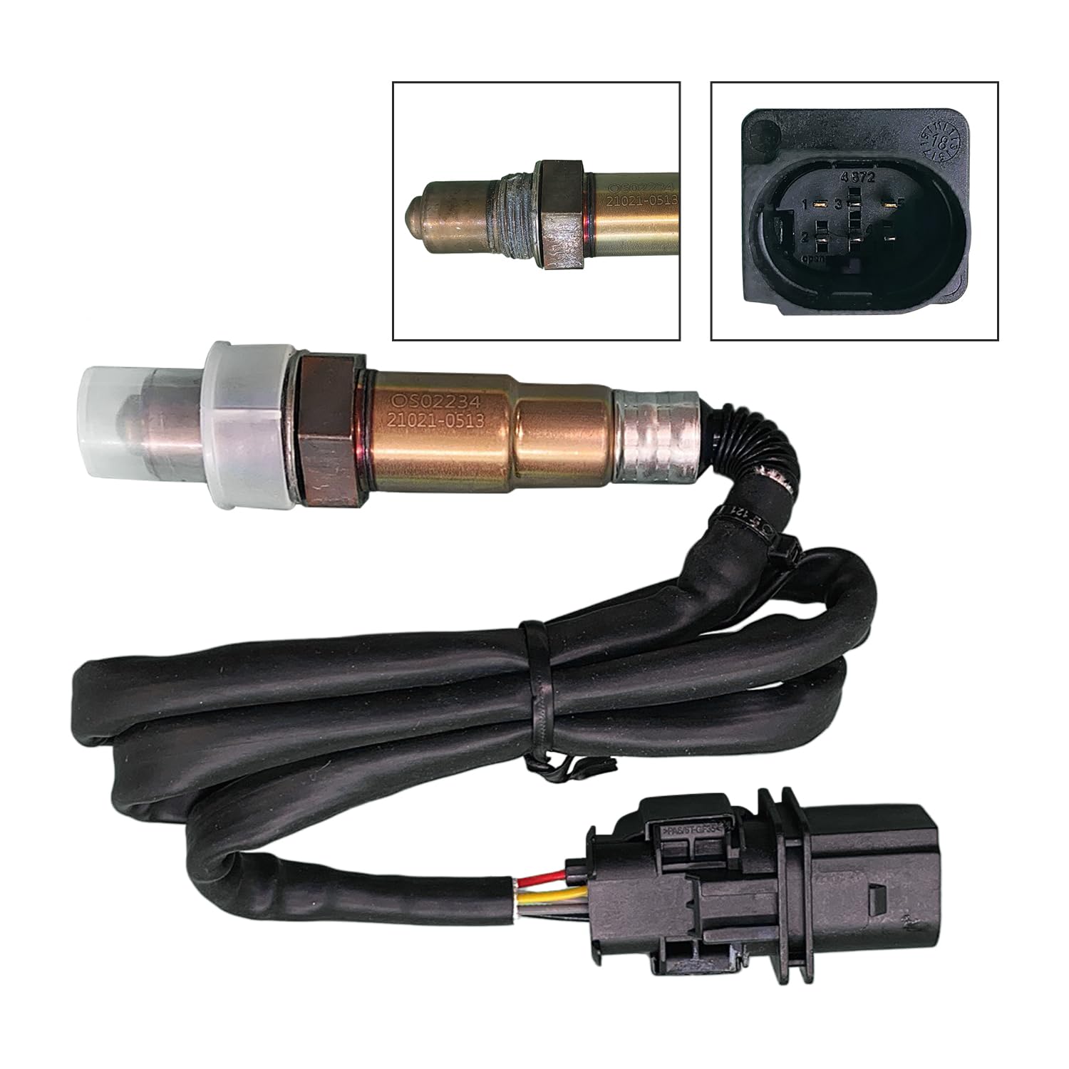 Maxfavor 234-5102 Oxygen Sensor Upstream Replacement for 2005-2009 Audi A3 Quattro A4/A4 Quattro TT Quattro O2 Sensor ES11082 24341