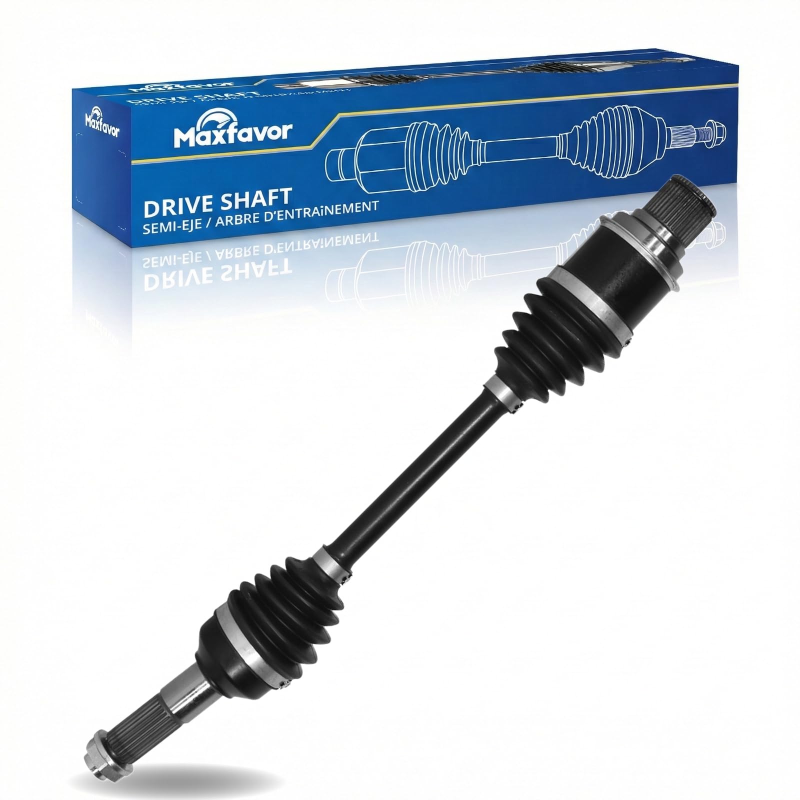 Maxfavor CV Axle Rear Right Compatible with 2007-2012 Yamaha YFM400 Big Bear IRS 4x4, Rear Right Side CV Axle Joint Shaft Assembly