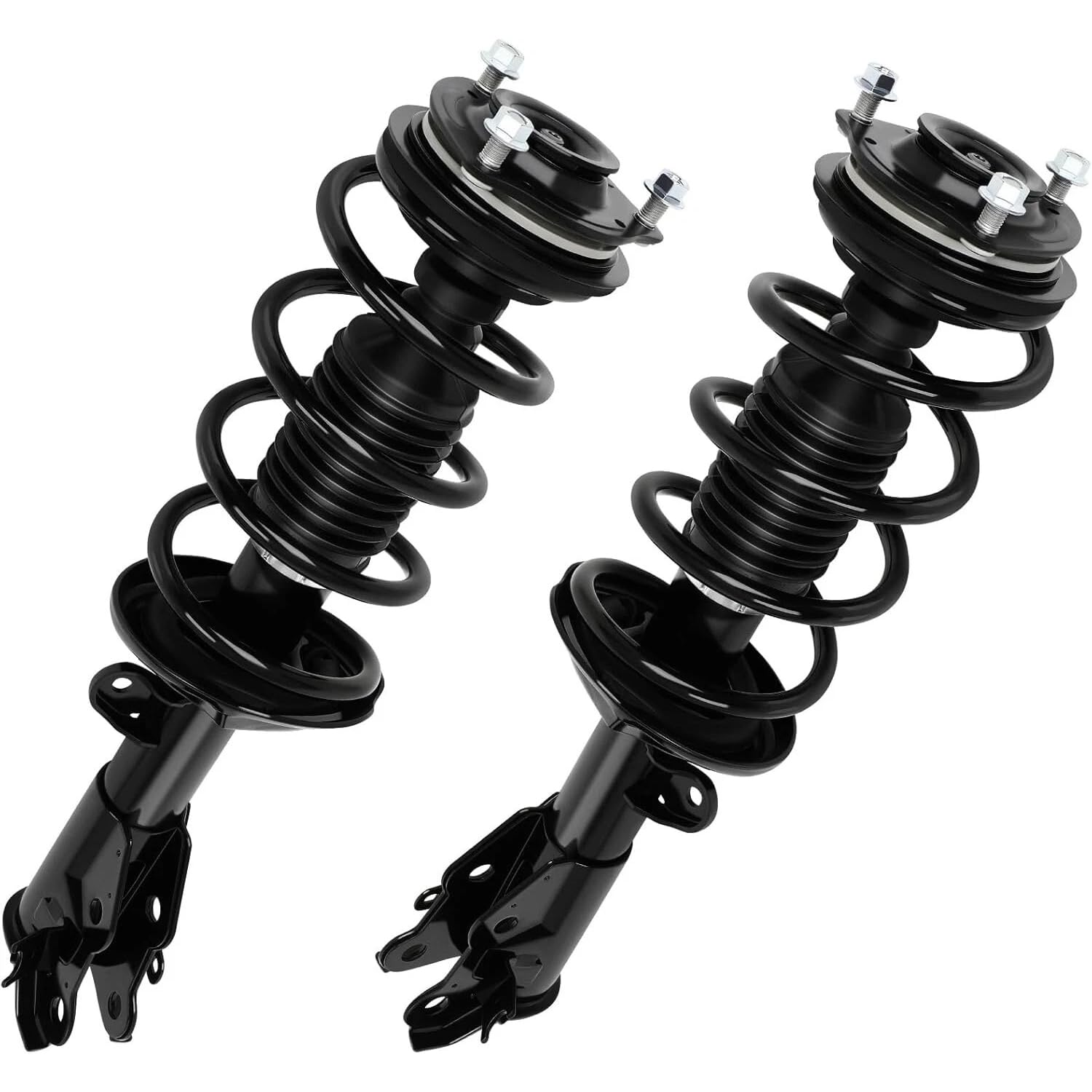 Maxfavor Front Strut Shock Assembly w/Coil Spring for Civic EX Coupe 2012 Civic 2013 2014 2015, Replace 1333534L 1333534R, Left & Right, 2PCS