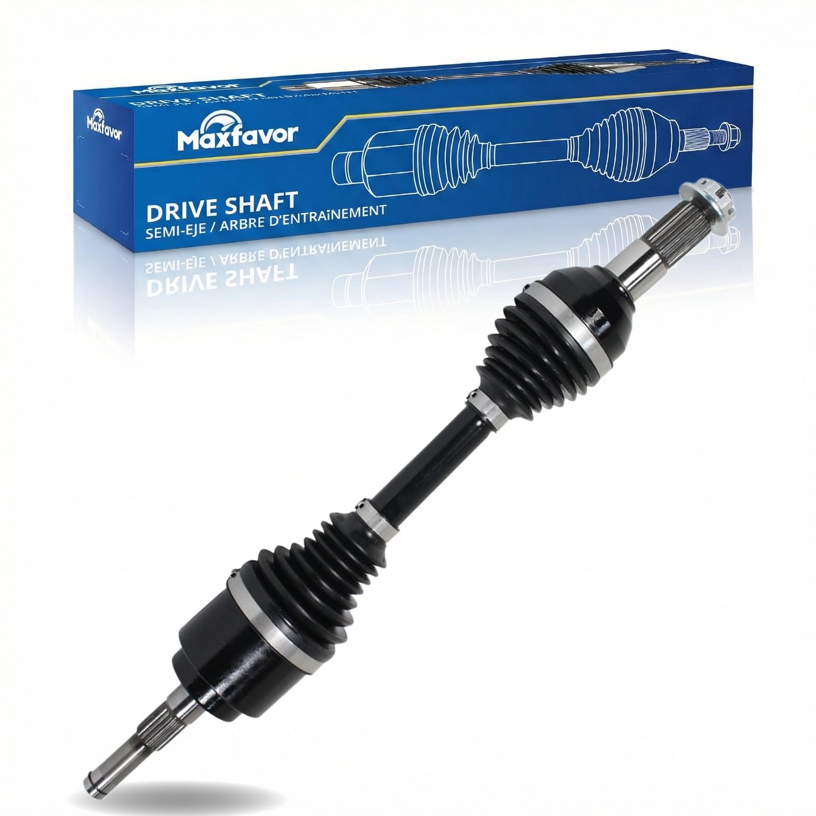 Maxfavor CV Axle Front Left Compatible with 2003-2008 Yamaha YFM660F Grizzly 4x4, Front Driver Left Side CV Axle Joint Shaft Assembly