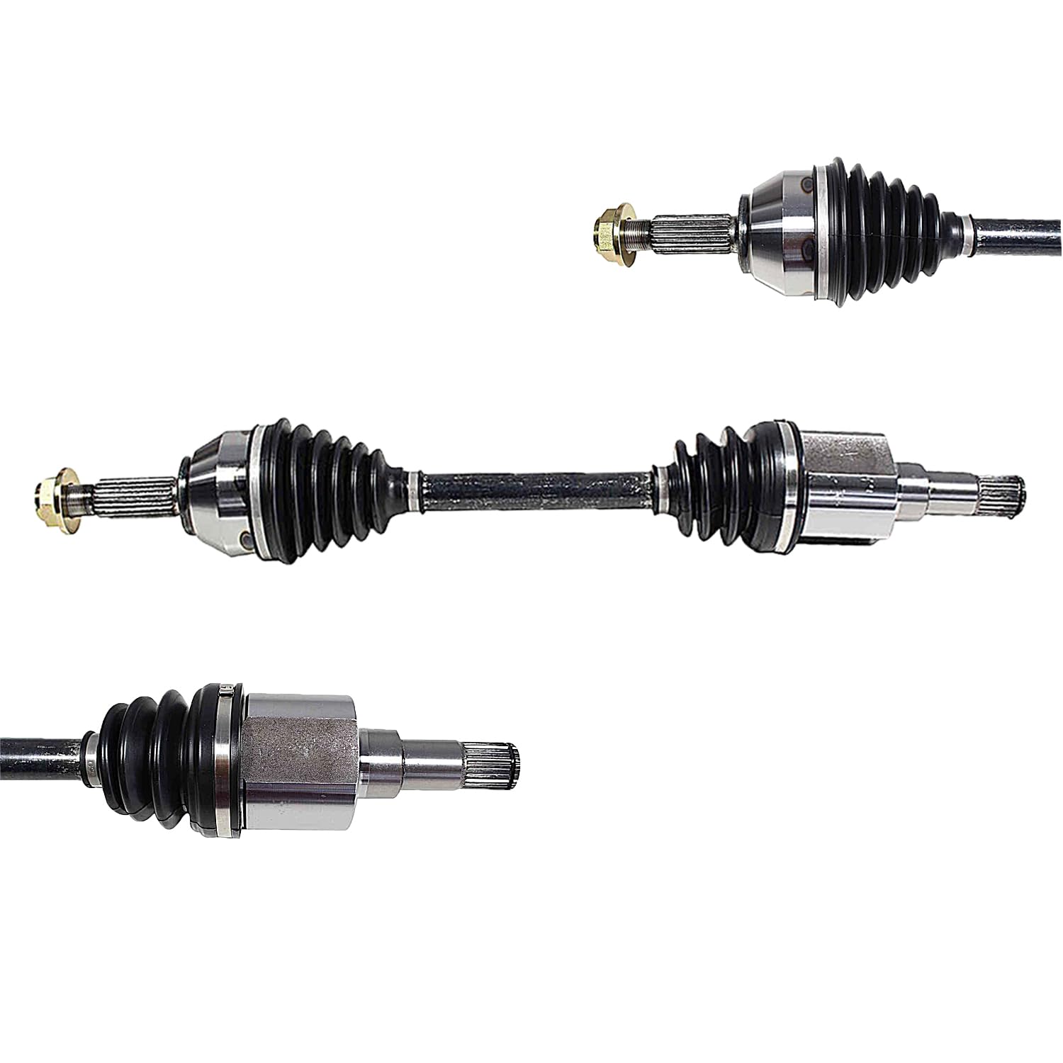 Front Pair CV Axle Shaft Assembly Compatible with 2010-2013 Transit Connect L4-2.0L FWD CV Joint Replace 9T1Z-3B436-A 19364937 11350097 66-2173 60-2173 60-2253 11727N 16001N 94-7083 9T1Z-3B437-A