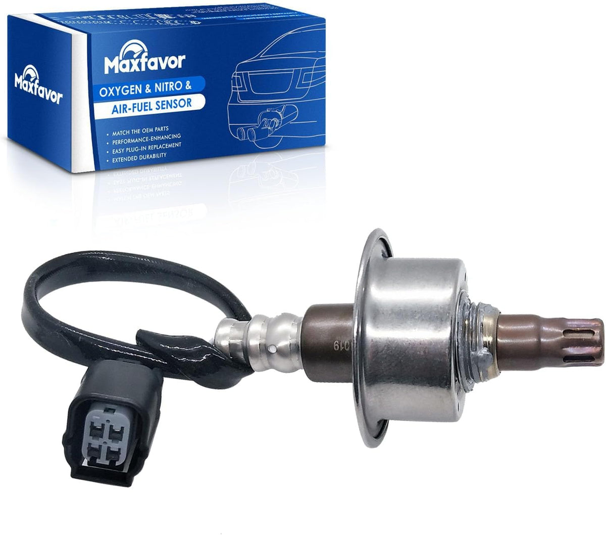 Maxfavor 1Pc Upstream O2 Oxygen Sensor Replacement for 2007 2008 2009 2010 2011 Honda Civic L4 1.8L Only for Gas Engine Air Fuel Ratio 02 Sensor Replace# 234-9124 75-3889