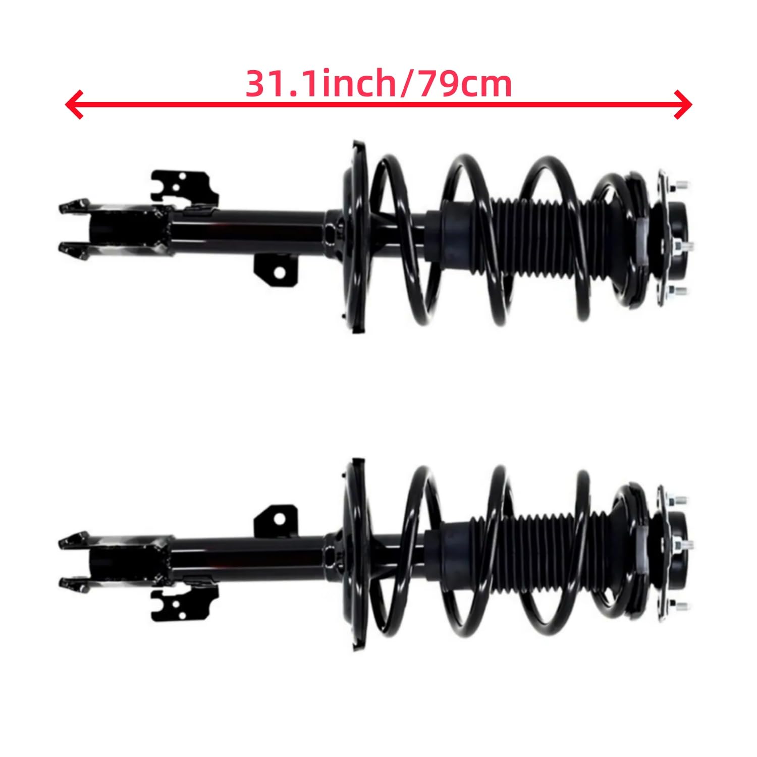 Maxfavor Front Complete Struts Compatible with Toyota Sienna SE 2015-2018 Toyota Sienna SE Premium 2018-2020 - 2x Replacement 2333818L 2333818R Suspension Shock Absorber with Coil Spring Assembly