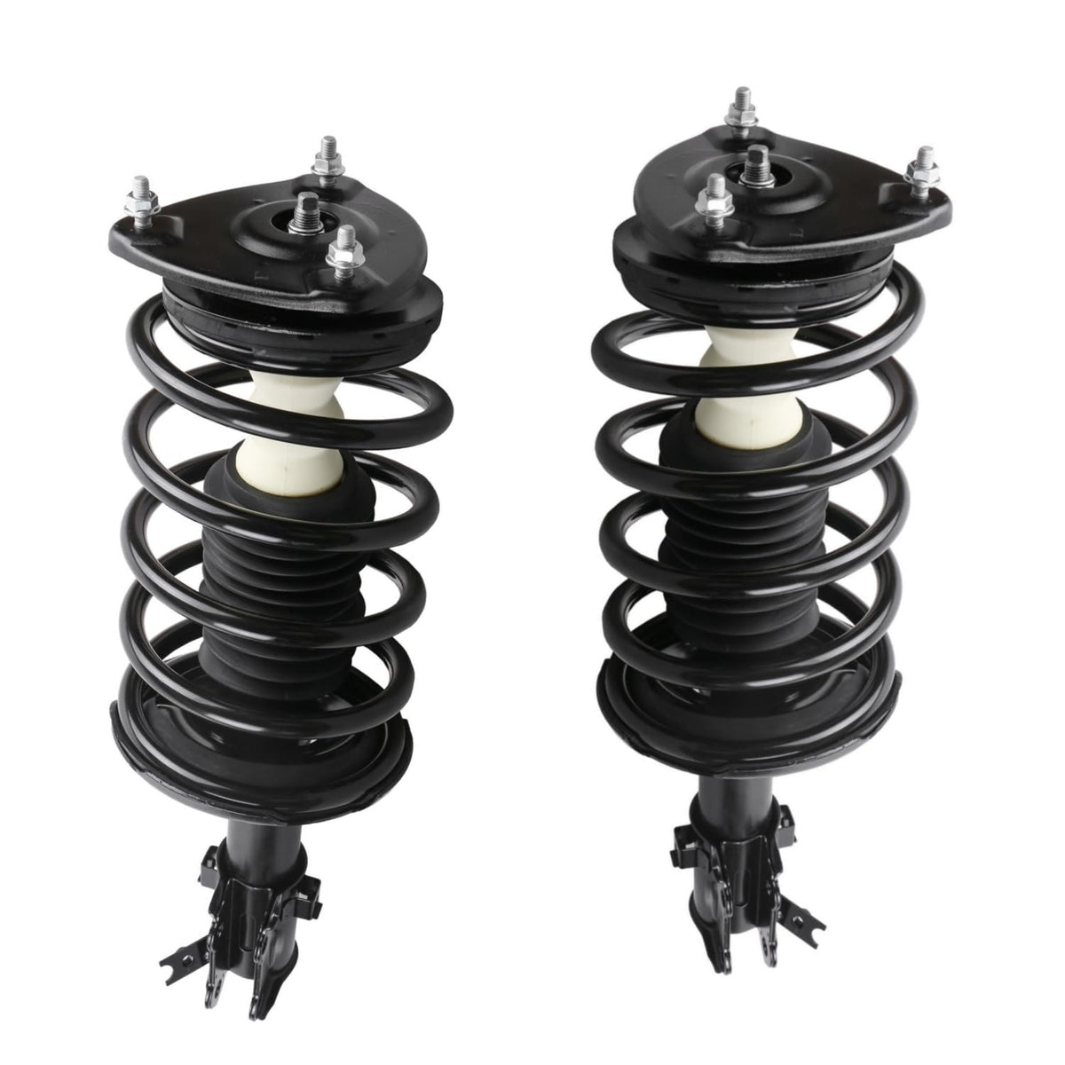 Maxfavor Pair of Front Shock Absorbers and Coil Spring Complete Struts Assembly, Compatible with Hyundai Accent 2006-2011, Compatible with Kia Rio 2006-2011, Replacement for 172298 172297