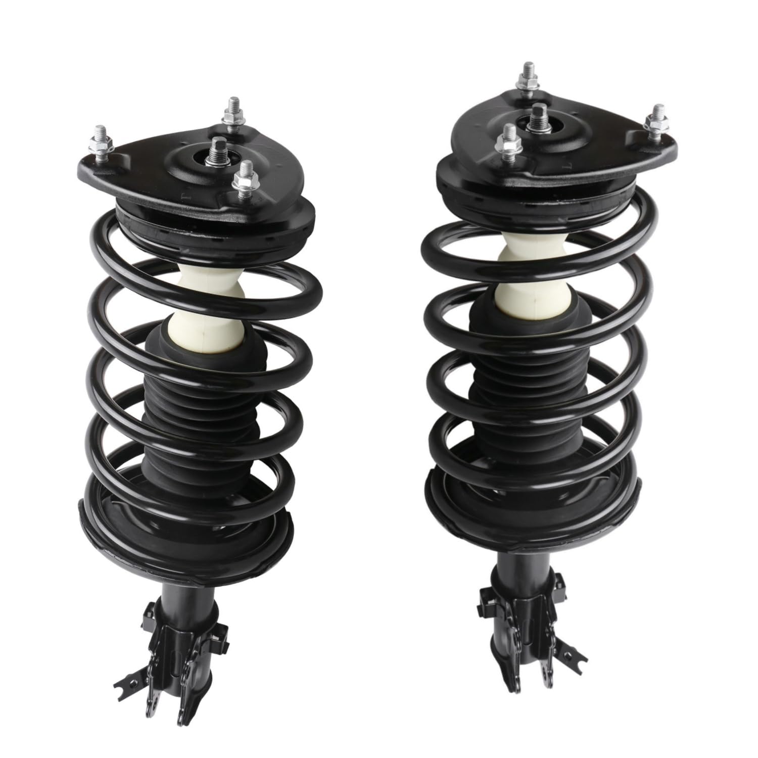 Maxfavor Pair of Front Shock Absorbers and Coil Spring Complete Struts Assembly, Compatible with Hyundai Accent 2006-2011, Compatible with Kia Rio 2006-2011, Replacement for 172298 172297