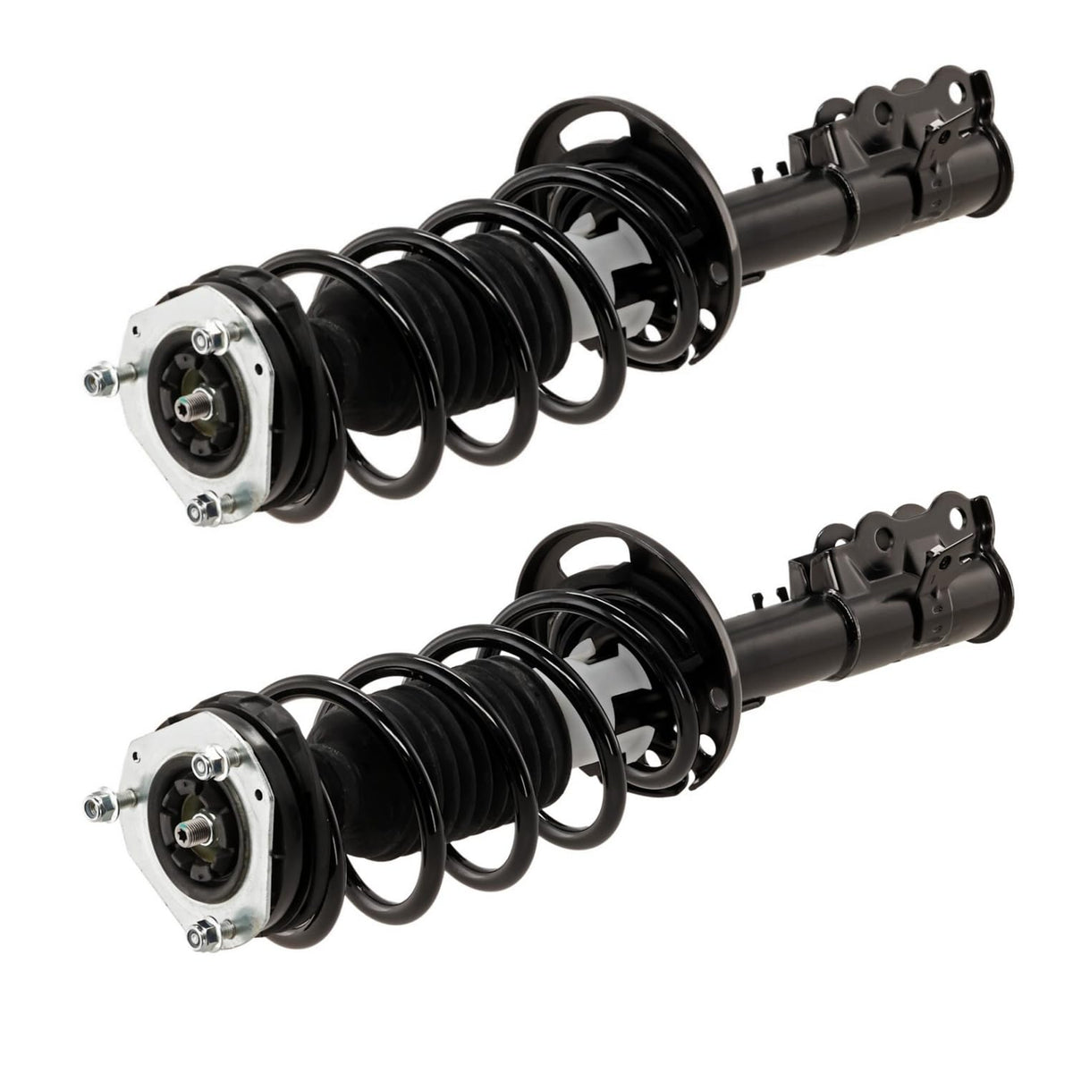 Maxfavor 2PCS Front Complete Struts Assembly w/Coil Spring Fit for 2011 2012 2013 Ford Fiesta FWD Shock Absorber Assembly Replace OE 172525 172524