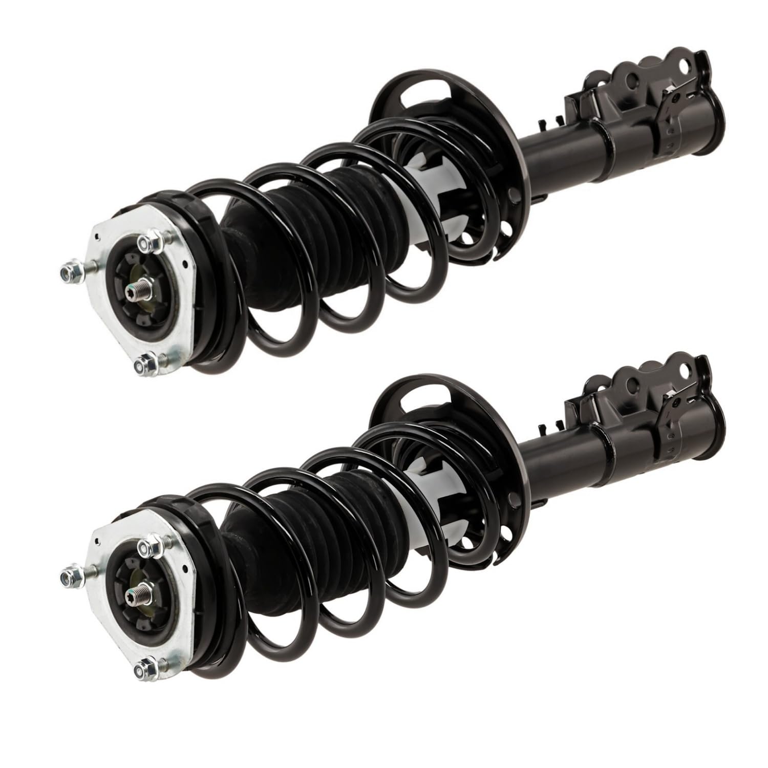 Maxfavor 2PCS Front Complete Struts Assembly w/Coil Spring Fit for 2011 2012 2013 Ford Fiesta FWD Shock Absorber Assembly Replace OE 172525 172524