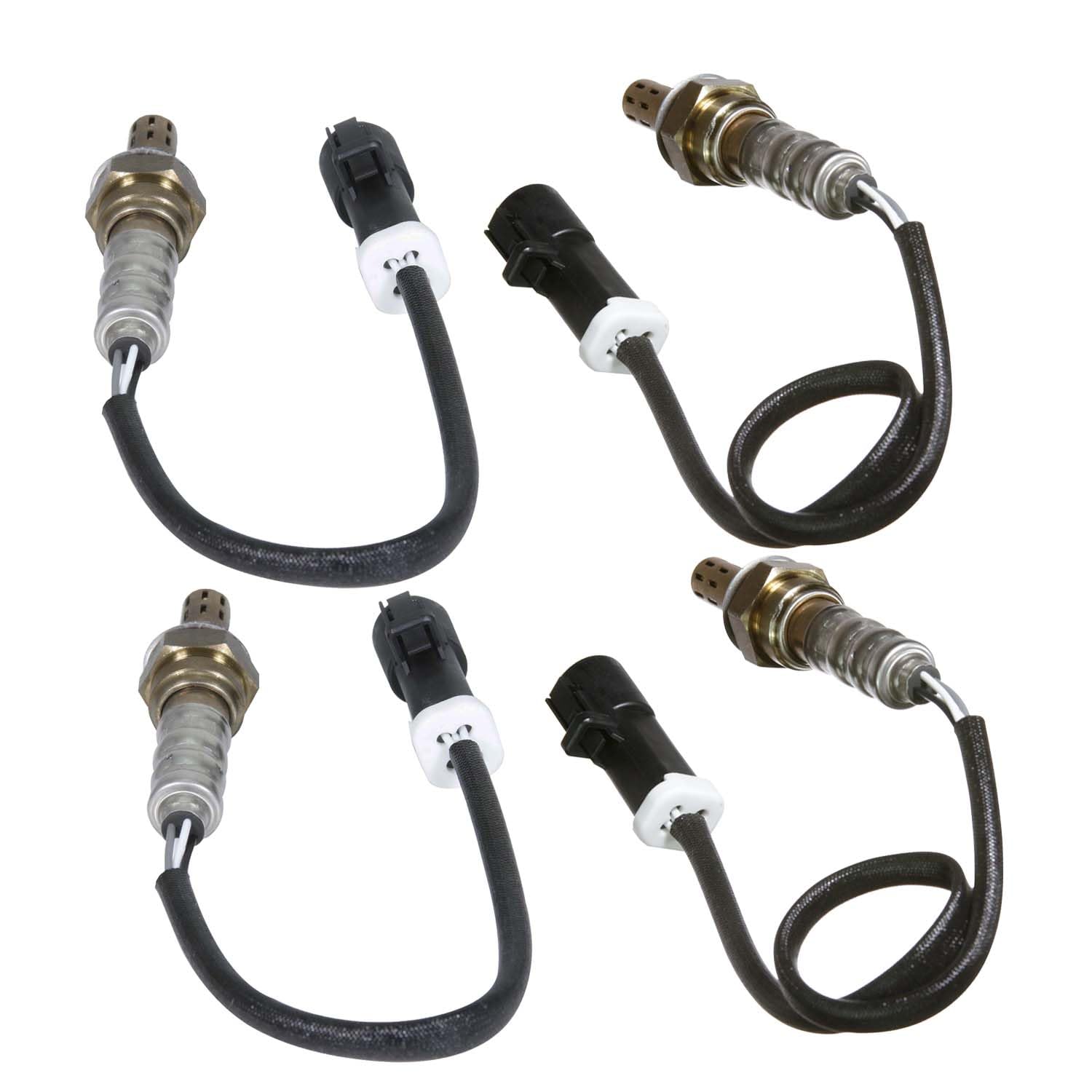 Maxfavor 4pcs Oxygen Sensor Upstream and Downstream O2 Oxygen Sensor Replacement for 2001 2002 Jaguar S-Type V6 3.0L 234-4001 234-4046