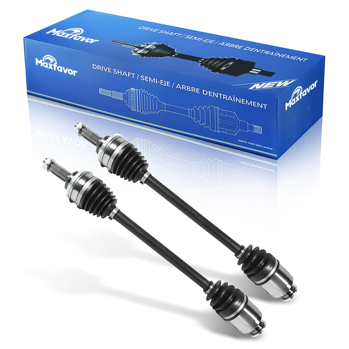 Maxfavor CV Axle Front Pair Compatible with Subaru Baja 2003-2006 2.5L, Subaru Forester 2000-2002 2.5L, CV Axle Joint Shaft Assembly Front Driver Passenger Side