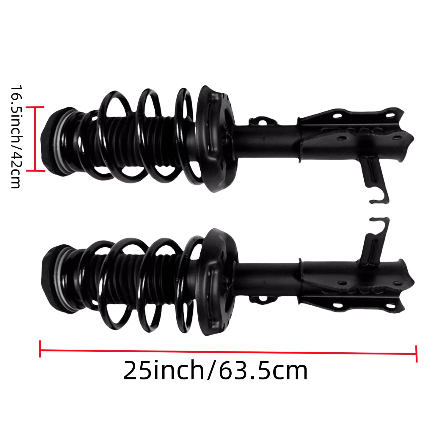 Maxfavor Front Struts Complete Shock Absorber SET OF 2 Assembly Compatible with 2011-2016 Buick LaCrosse L4-2.4L without Performance Package & Electronic Adjustable Suspension Replace 172528 172529