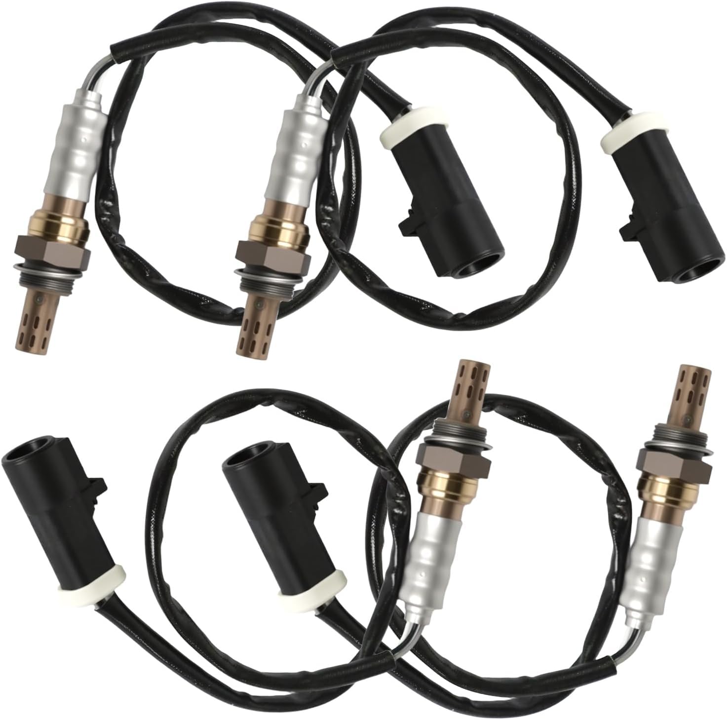 Maxfavor 4Pcs Upstream Downstream Oxygen Sensor Replacement for 2000-2006 Ford Crown Victoria, for Lincoln Town, for 1999-2005 Mercury Grand Marquis, 2003 2004 Marauder V8 4.6L O2 Sensor