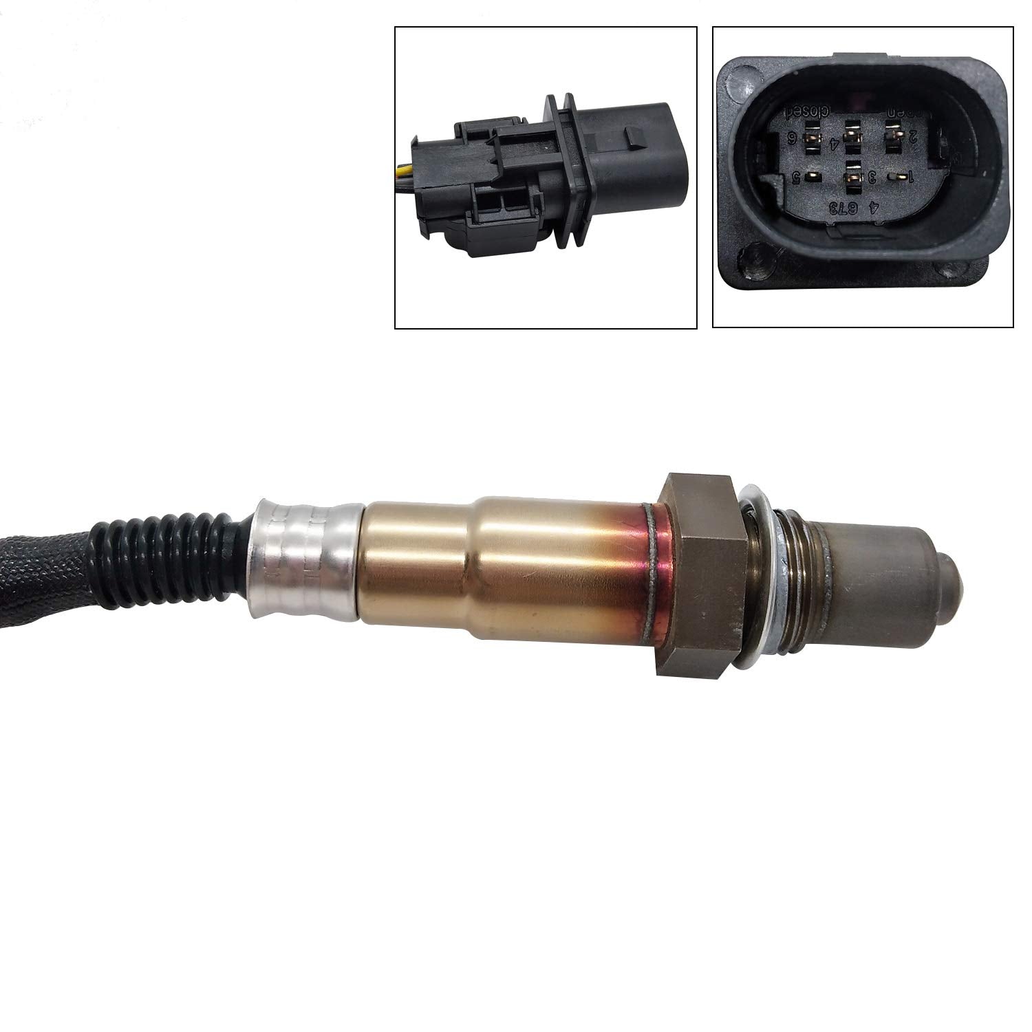 Maxfavor 2Pcs 234-4754 234-5107 Upstream Downstream O2 Oxygen Sensor Compatible with 2006-2013 Audi A3, 2009-2013 Audi A3 Quattro, with 2006-2015 Volkswagen Passat/Jetta/Eos/GTI/Passat CC/CC/Golf 2.0L