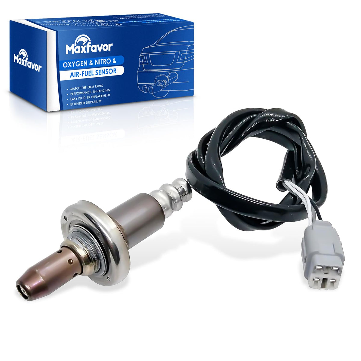 Maxfavor 234-9034 Upstream O2 Oxygen Sensor Replacement for 2013 2014 2015 Subaru Wrx Sti H4 2.5L, for 2008-2014 Subaru Impreza H4 2.5L Only for Turbo EJ257 Engine STi 02 Sensor