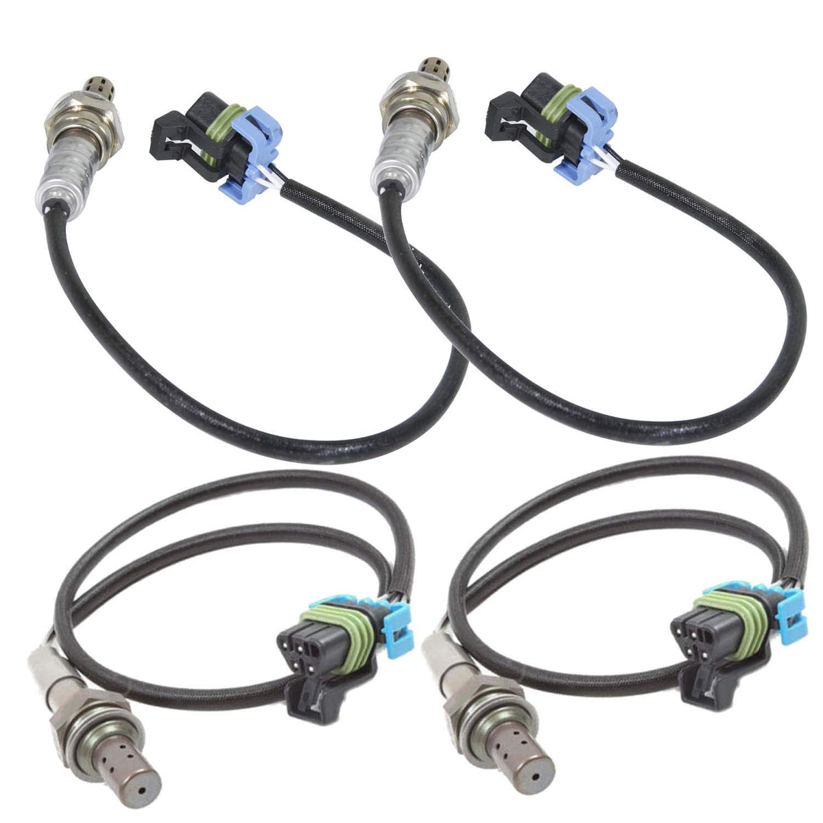Maxfavor Upstream Downstream Oxygen Sensor for 2008-2014 Chevy Express 1500 GMC Savana 1500 V6-4.3L V8-5.3L, for 2008-2015 Chevy Express 2500 3500 GMC Savana 2500 3500 4.8L 6.0L 234-4336 234-4243