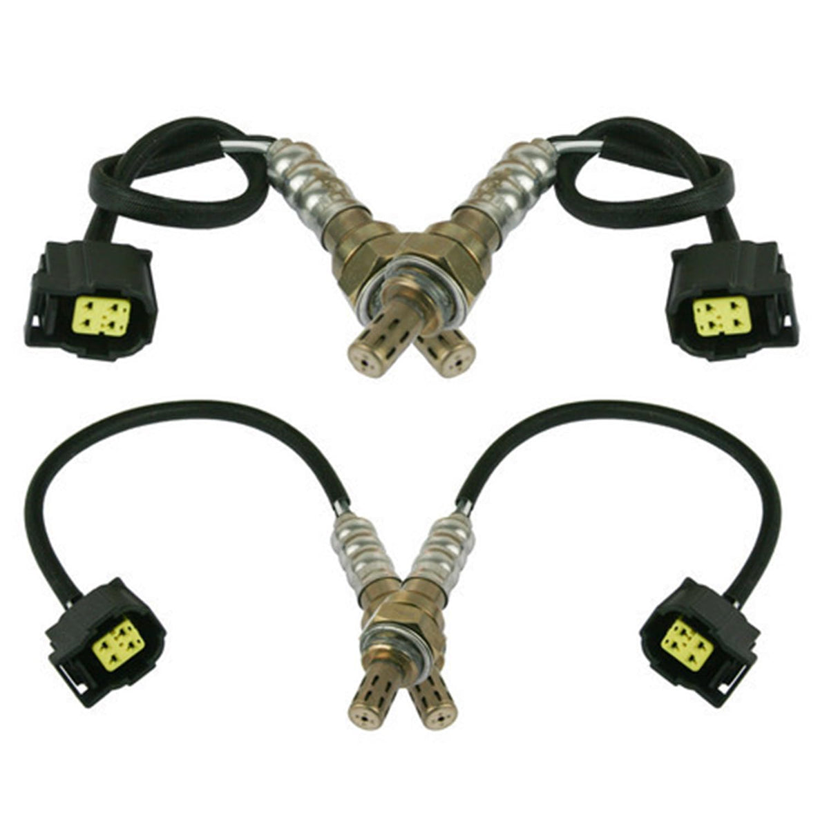Maxfavor 234-4547 * 4 Upstream & Downstream O2 Oxygen Sensor 4Pcs Compatible with 2012-2013 Jeep Grand Cherokee V8 6.4L Oxygen O2 Sensor Replace 5149171AA 68144248AA 234-4547