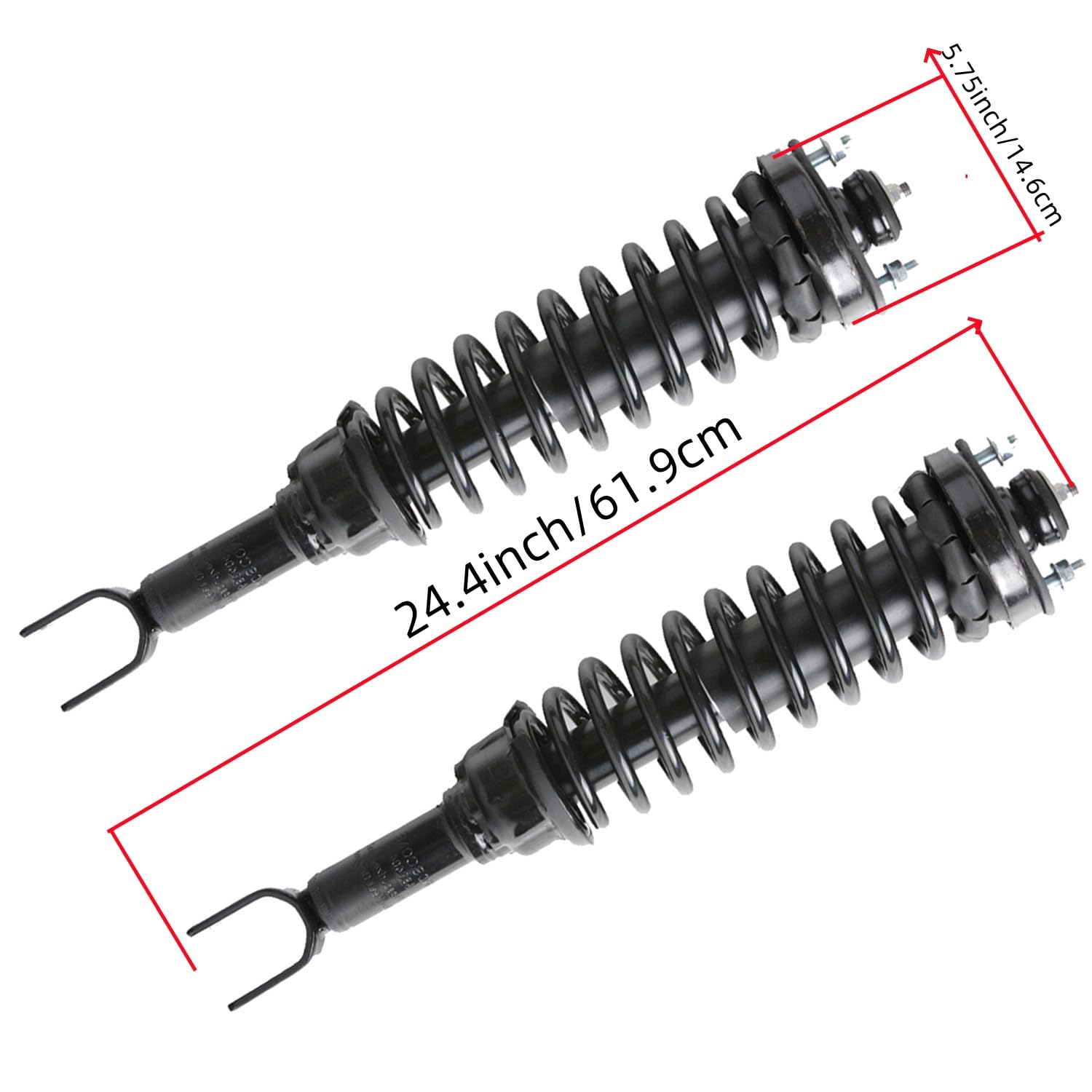 Maxfavor Rear Struts Complete Shock Absorber SET OF 2 Assembly Compatible with 1996 1997 1998 1999 2000 Civic FWD Replacement 171292
