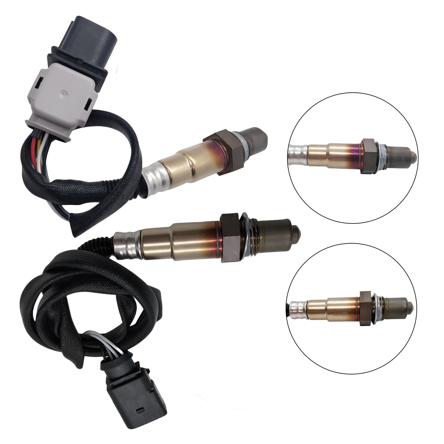 Maxfavor 2Pcs 234-5019 234-4485 Upstream Downstream O2 Oxygen Sensor Compatible with 2008-2011 Audi S6 5.2L, 2007-2010 Audi Q7 3.6L, 2008-2009 Audi S8 5.2L, 2007-2010 Volkswagen Touareg 3.6L O2 Sensor