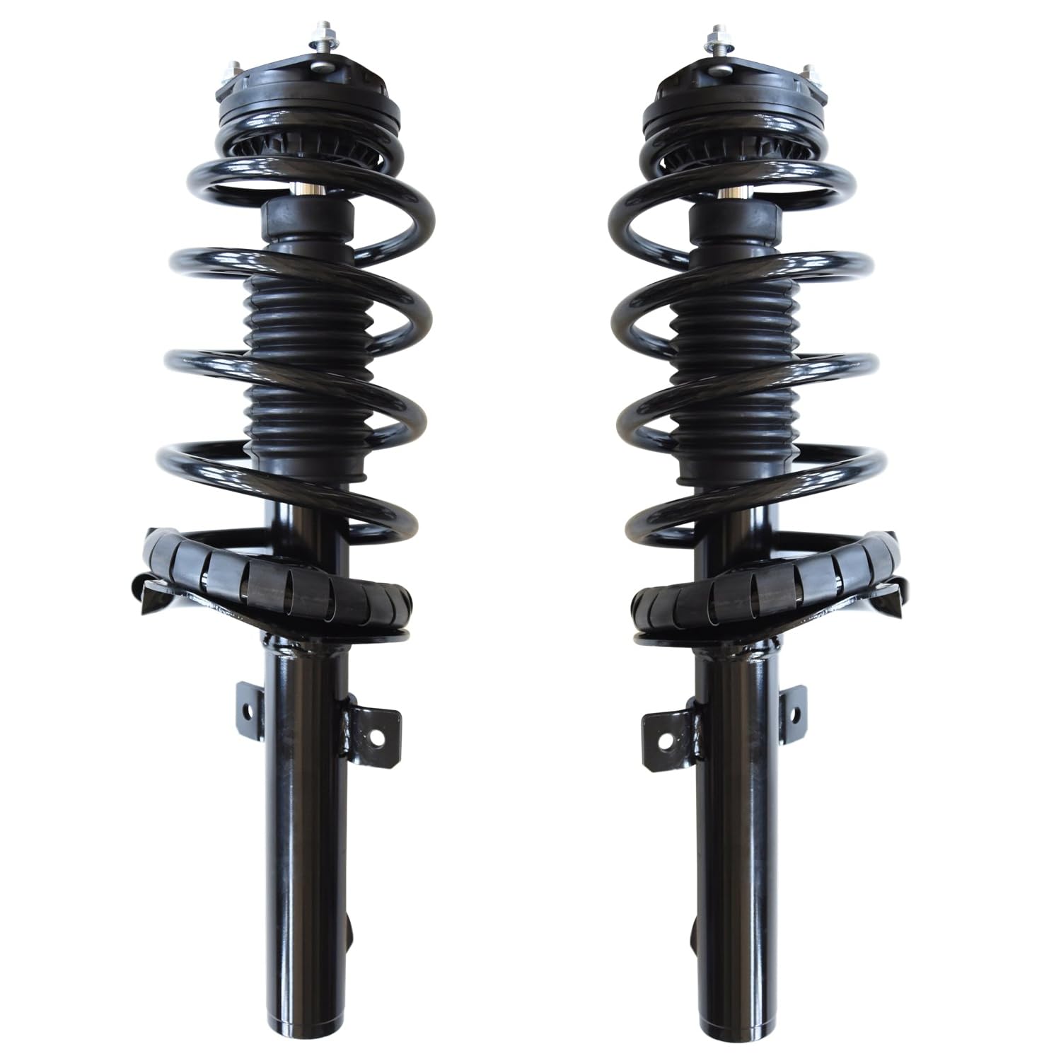Maxfavor Pair of Front Shock Absorbers and Struts Complete Assembly with Coil Spring Compatible with Ford Transit Connect 2010 2011 2012 2013 FWD, Replacement for 172479