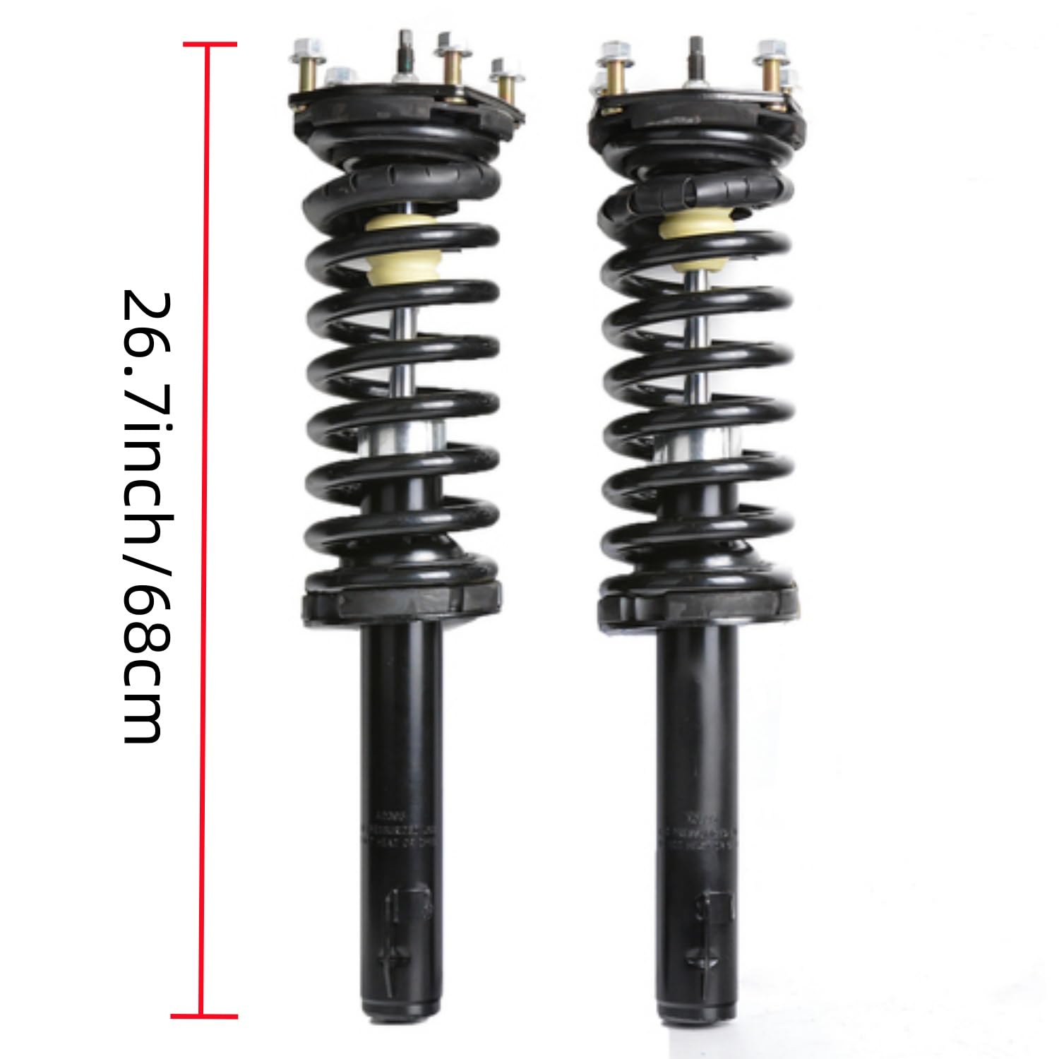 Maxfavor Front Pair (2) Shock Absorber Compatible with Jeep Commander Laredo 2007-2010 Overland 2007-2009 Commander 2006-2010 Replacement 171377L 171377R