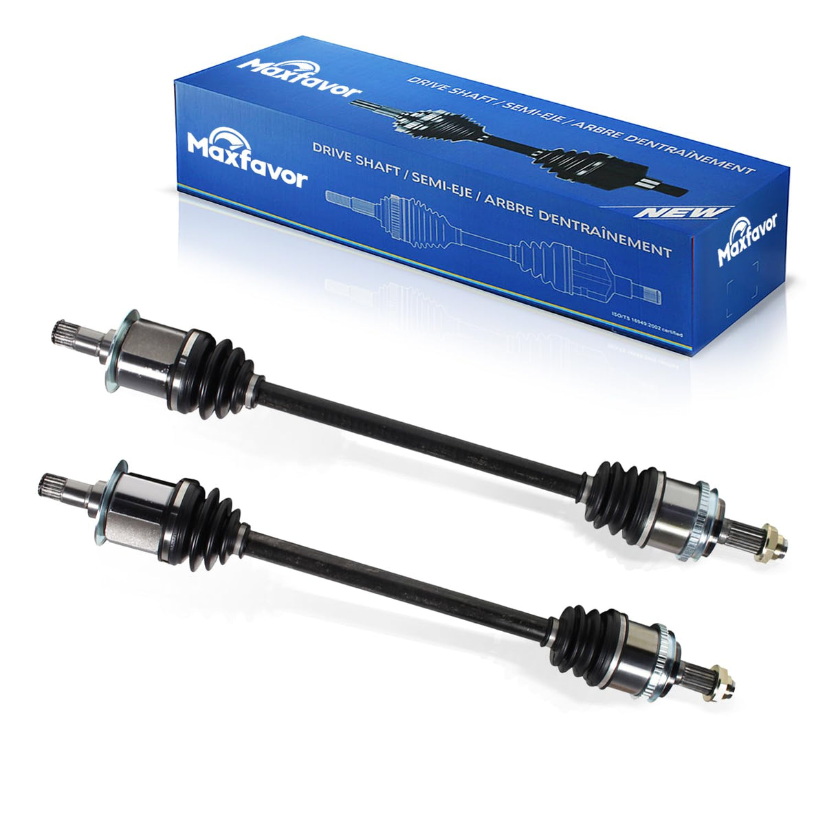 CV Joint Axle Assembly Rear Pair Set of 2 Premium CV Axles for Honda CR-V CRV EX Sport 4WD w/ABS 2.0L I4 Replacement No. NCV36588 x 1;NCV36589 x 1