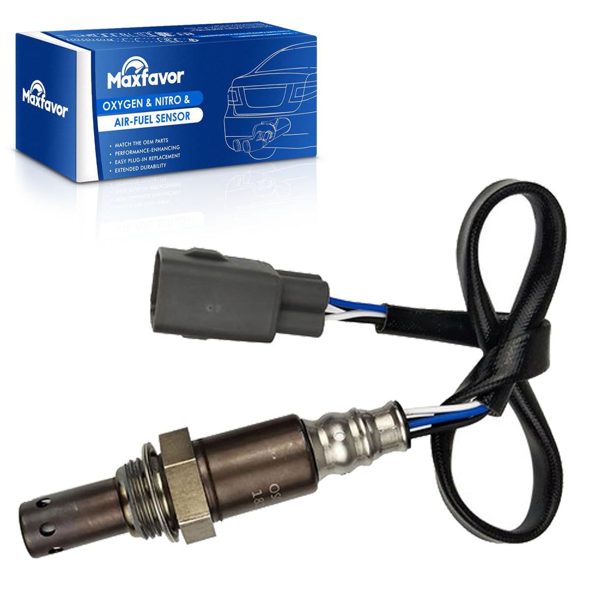Maxfavor Upstream O2 Oxygen Sensor Replacement for 2007 2008 Toyota Corolla Matrix L4-1.8L, 2006-2011 Yaris L4-1.5L, for 2007 2008 Lexus LS460 V8-4.6L Left Side 02 Sensor Replace# 234-9112 8946774040