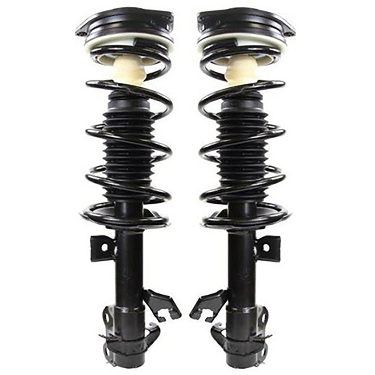 Maxfavor Pair of Front Shock Absorbers and Struts Complete Assembly with Coil Spring Compatible with Nissan Versa 2007 2008 2009 2010 2011 2012, Replacement for 172352 172351