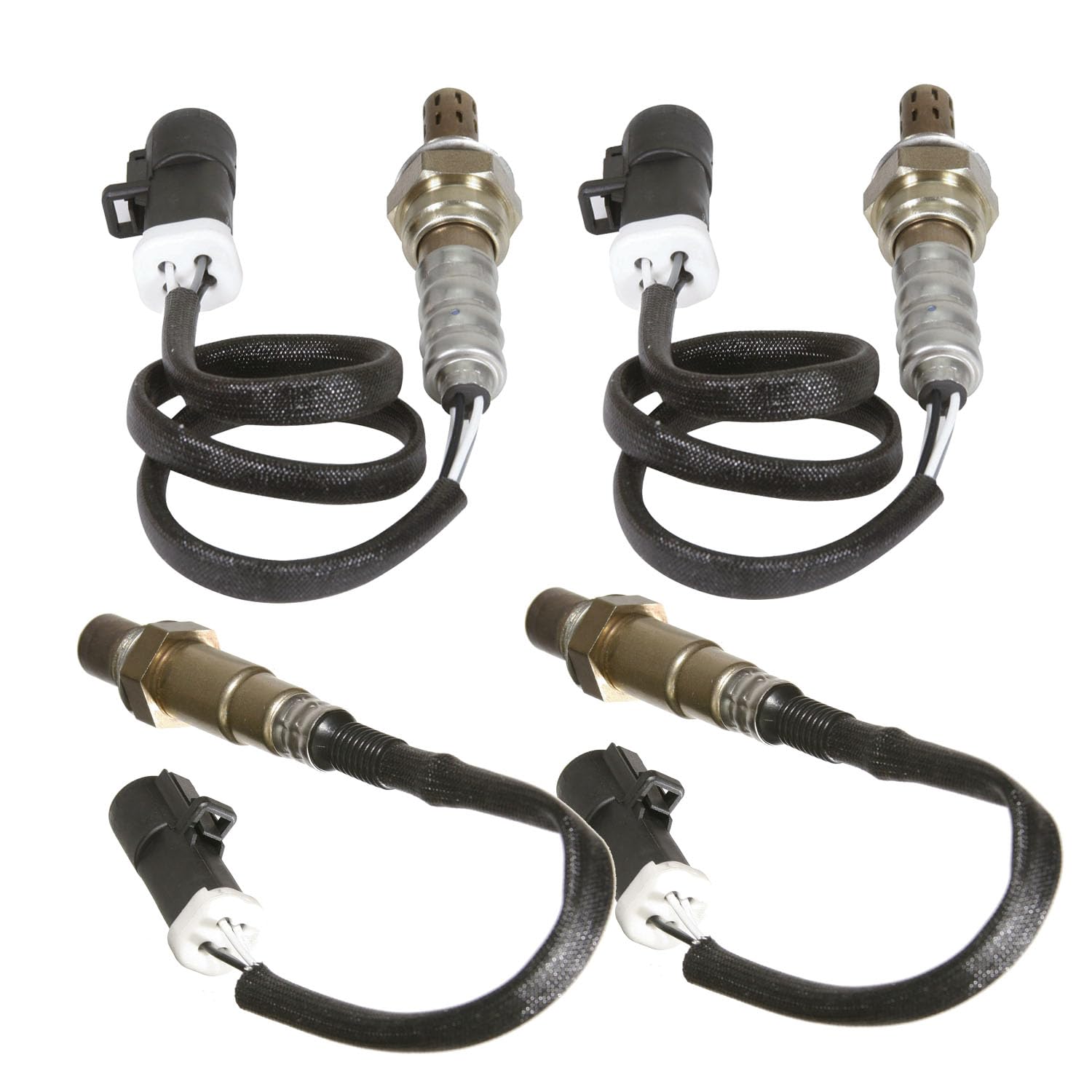 4Pcs Oxygen Sensor Upstream Downstream for 2004-2010 Ford Explorer/2007-2010 Explorer Sport Trac, for Mercury Mountaineer 2004-2010 4.0L 4.6L Replace 234-4401, 234-4127 O2 Oxygen