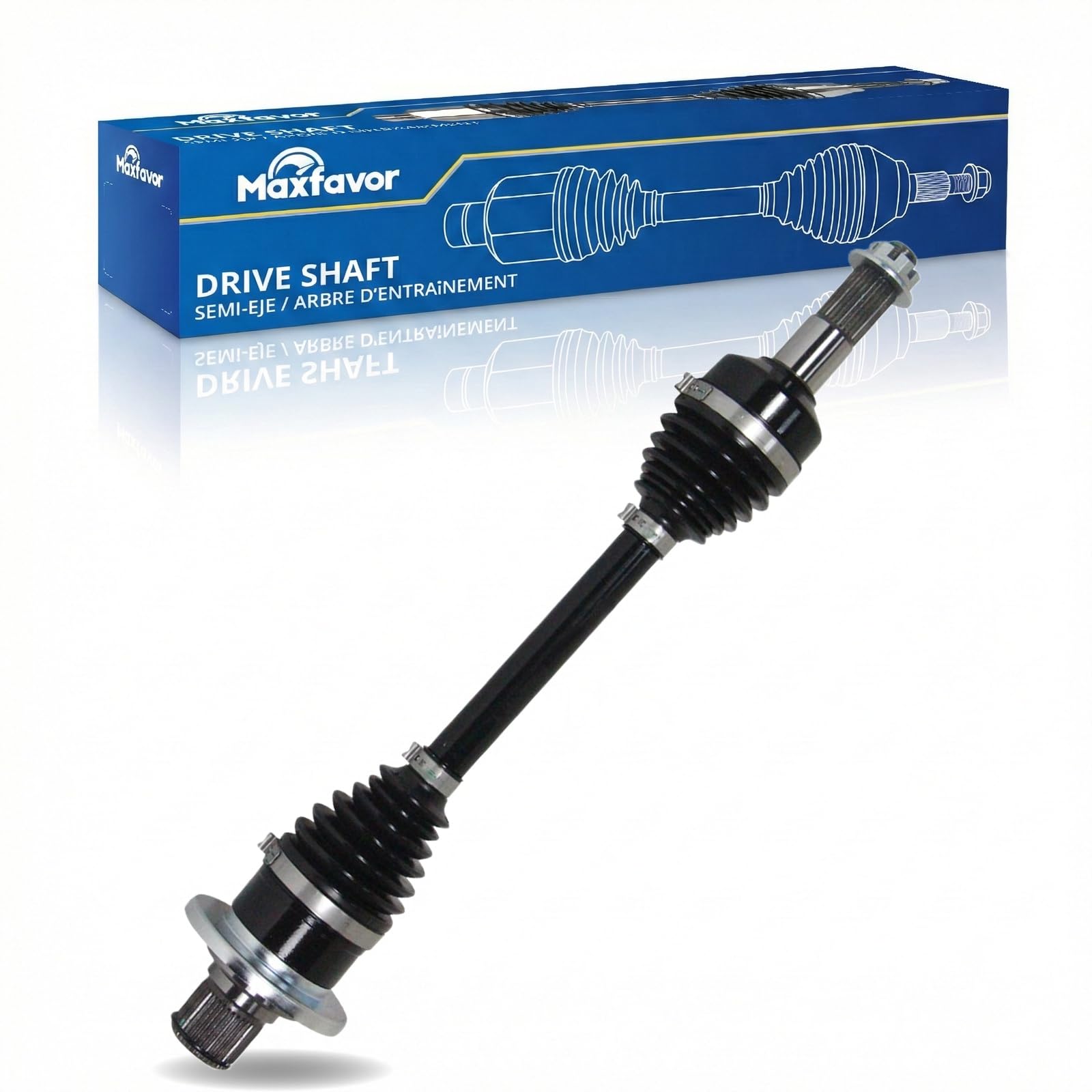 Maxfavor CV Axle Rear Left Compatible with 2003-2008 Yamaha YFM660F Grizzly 4x4, Rear Left Side CV Axle Joint Shaft Assembly