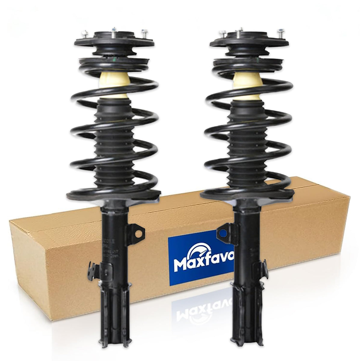 Maxfavor Pair of Front Shock Absorbers and Struts Assembly with Coil Spring, Compatible with Toyota Corolla 2003 2004 2005 2006 2007 2008, Complete Struts Front Pair, Replacement for OE 172114 172115
