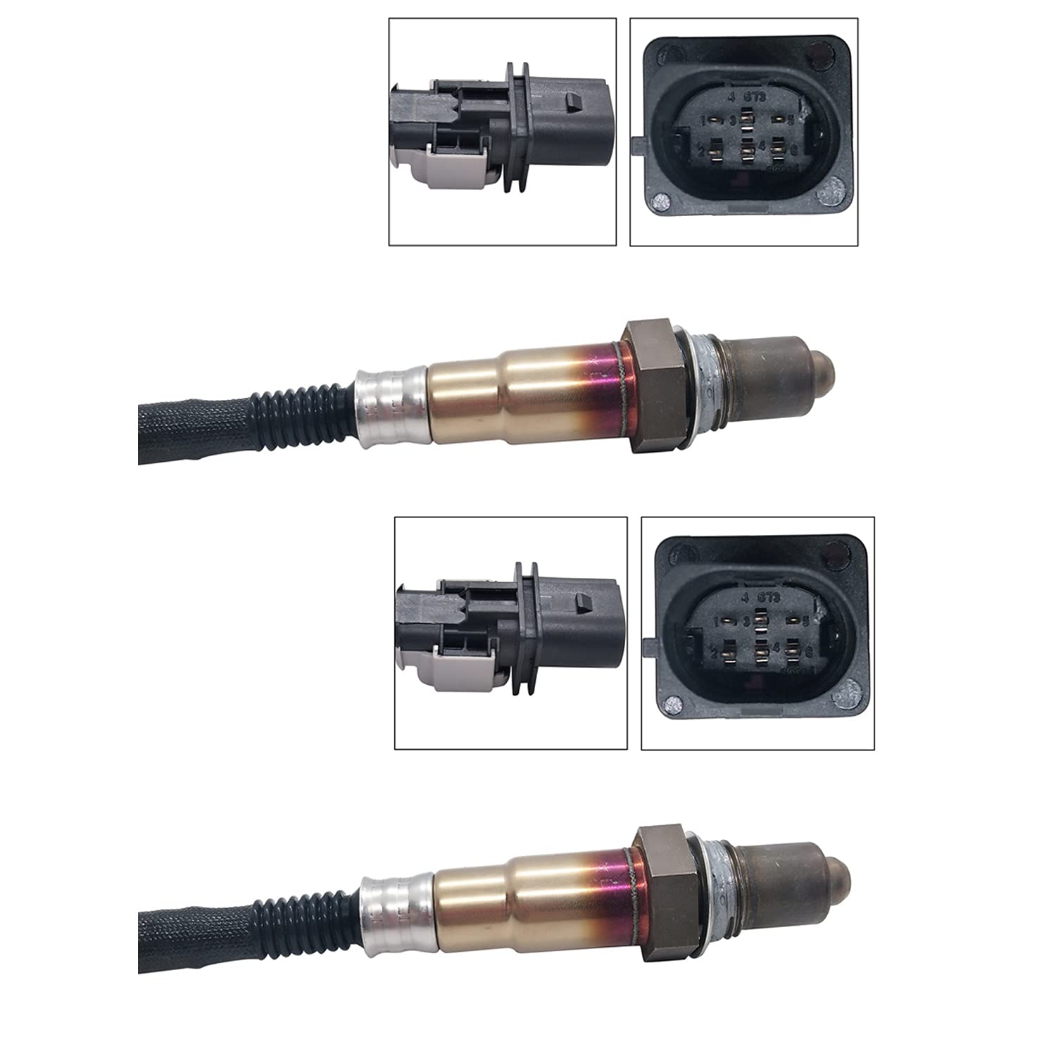 Maxfavor 2Pcs 234-5019 * 2 Upstream O2 Oxygen Sensor Works with 2011 2012 2013 2014 2015 2016 2017 Volkswagen Touareg 3.6L O2 Sensor
