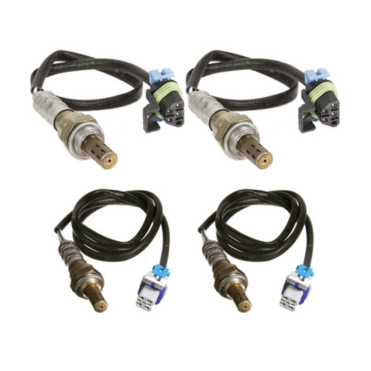 Maxfavor Upstream Downstream Oxygen Sensor Fit for 2003 2004 2005 2006 Chevy Silverado 1500 Gmc Yukon Cadillac Escalade V8-6.0L, for 2003 2004 Gmc Sierra 1500 V8-6.0L 02 Sensor 234-4669 234-4407
