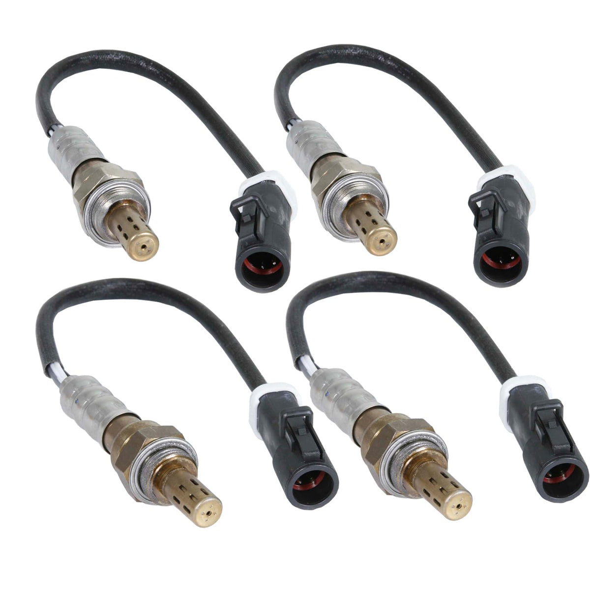 Maxfavor 234-4046 * 2 234-4071 * 2 Upstream & Downstream O2 Oxygen Sensor 4Pcs Compatible with 2000-2002 Jaguar S-Type 4.0L Oxygen O2 Sensor