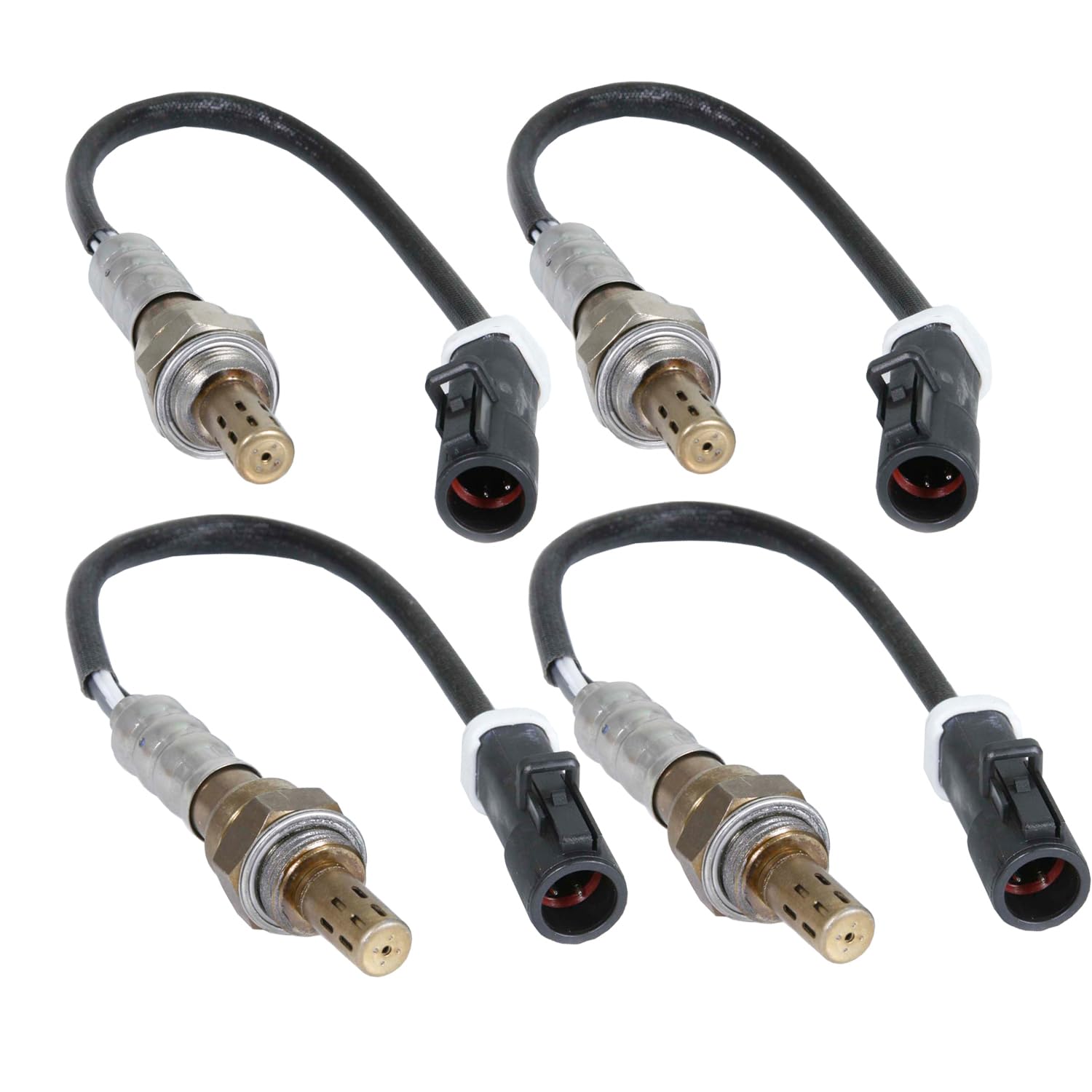 Maxfavor 234-4046 * 2 234-4071 * 2 Upstream & Downstream O2 Oxygen Sensor 4Pcs Compatible with 2000-2002 Jaguar S-Type 4.0L Oxygen O2 Sensor