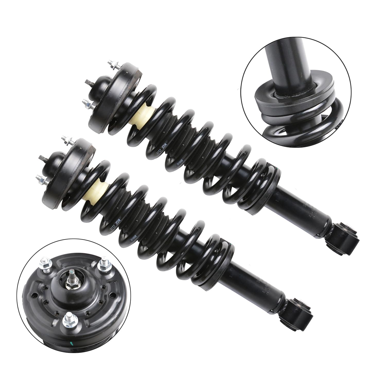 Maxfavor Front Complete Struts Assembly with Coil Springs Fit for Ford F-150 2009 2010 2011 2012 2013 Shock Absorber Assembly Replace OE 171141 Set of 2