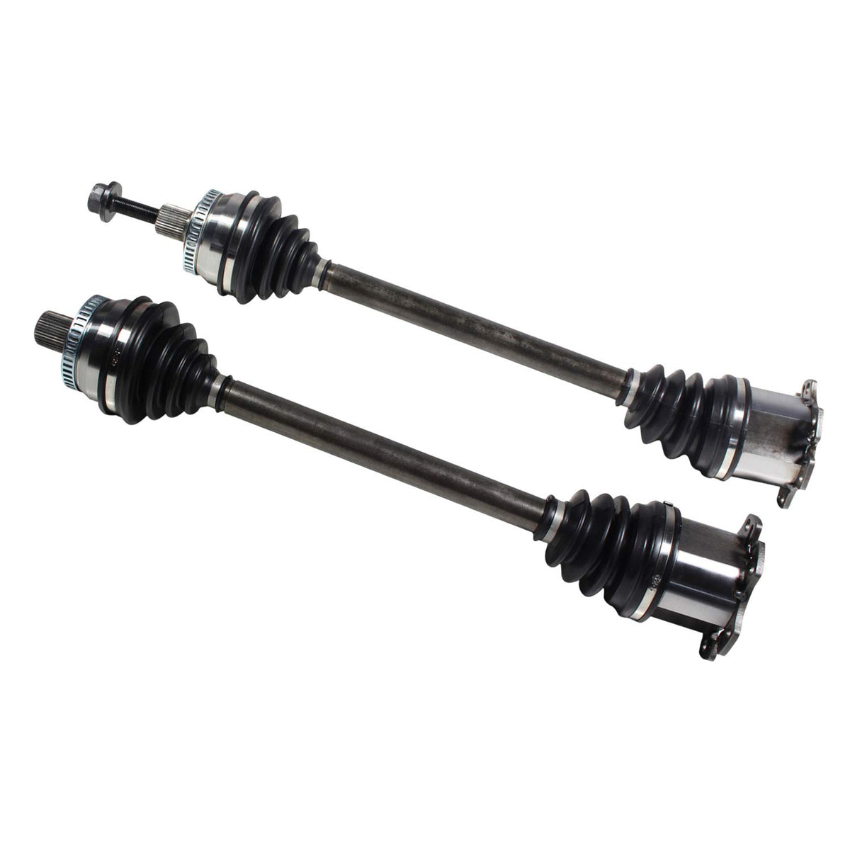 Front Pair CV Axle Shaft Assembly Compatible with 2005-2006,2008 A4 Quattro Avant 2002-2005 A4 Quattro Base CV Joint Replace 8E0-407-271-AJ 8E0-407-271-AR 8E0-407-451-EX 8E0-407-451-FX 8E0-407-271-AH