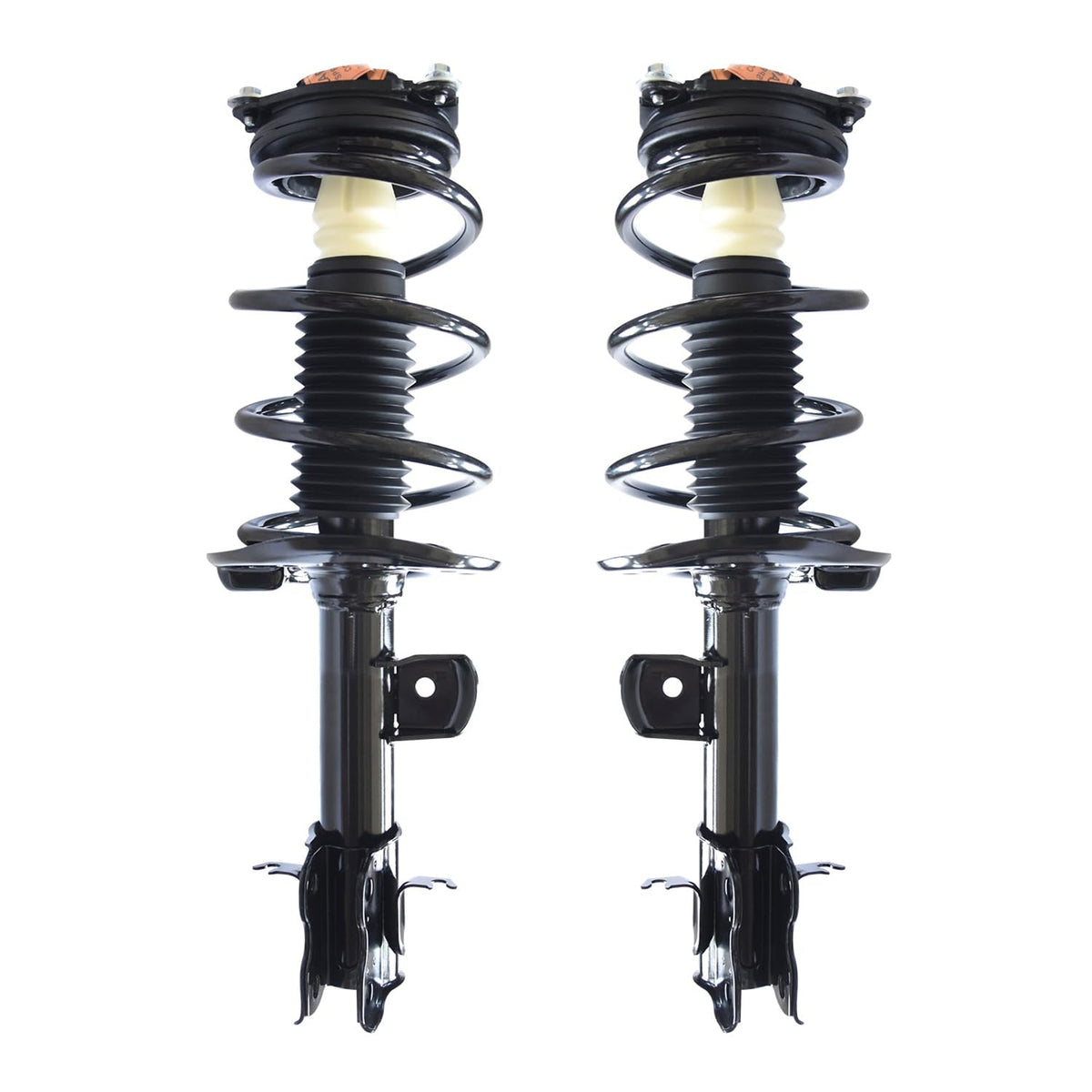 Maxfavor Pair of Front Shock Absorbers and Struts Complete Assembly with Coil Spring Compatible with Nissan Juke 2011 2012 2013 2014 2015 2016 2017, Replacement for 1333572L 1333572R
