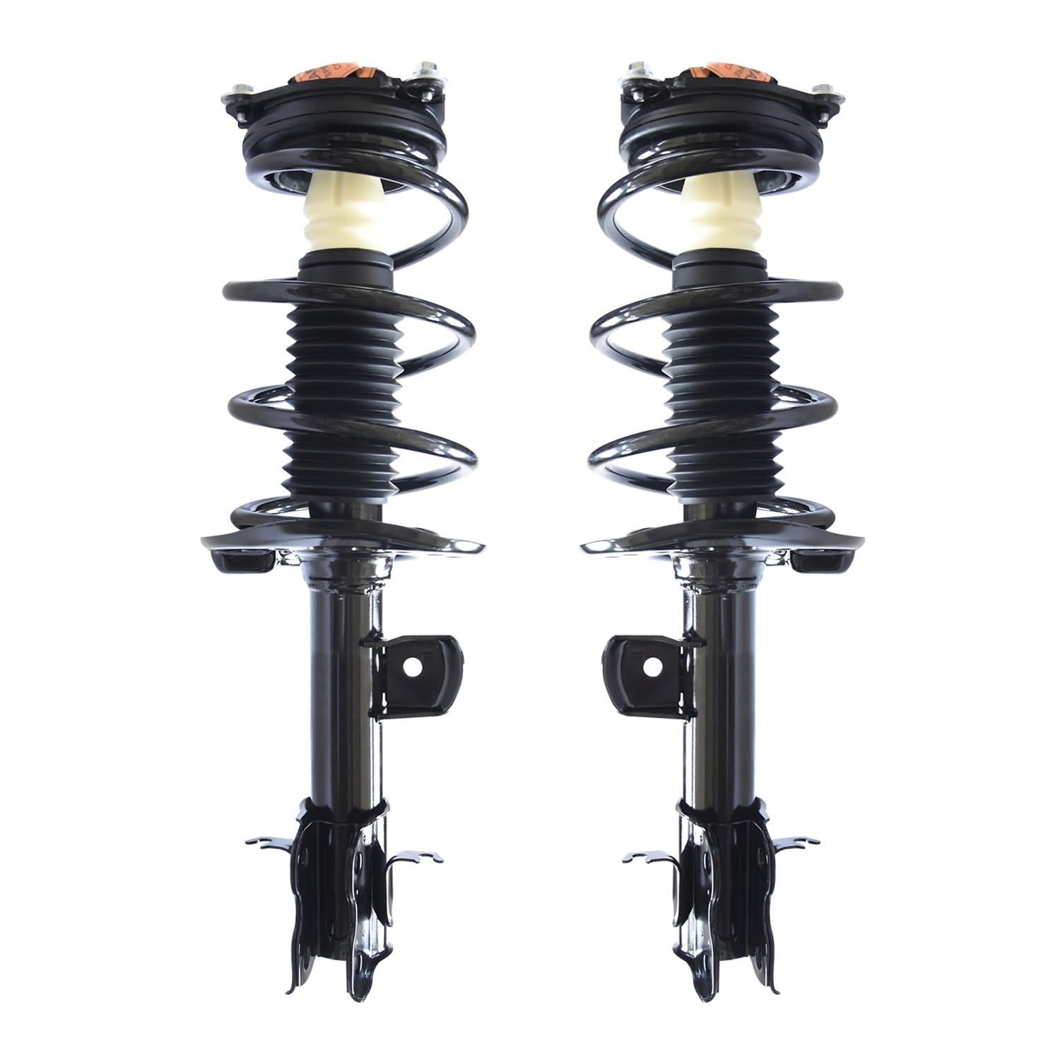 Maxfavor Pair of Front Shock Absorbers and Struts Complete Assembly with Coil Spring Compatible with Nissan Juke 2011 2012 2013 2014 2015 2016 2017, Replacement for 1333572L 1333572R