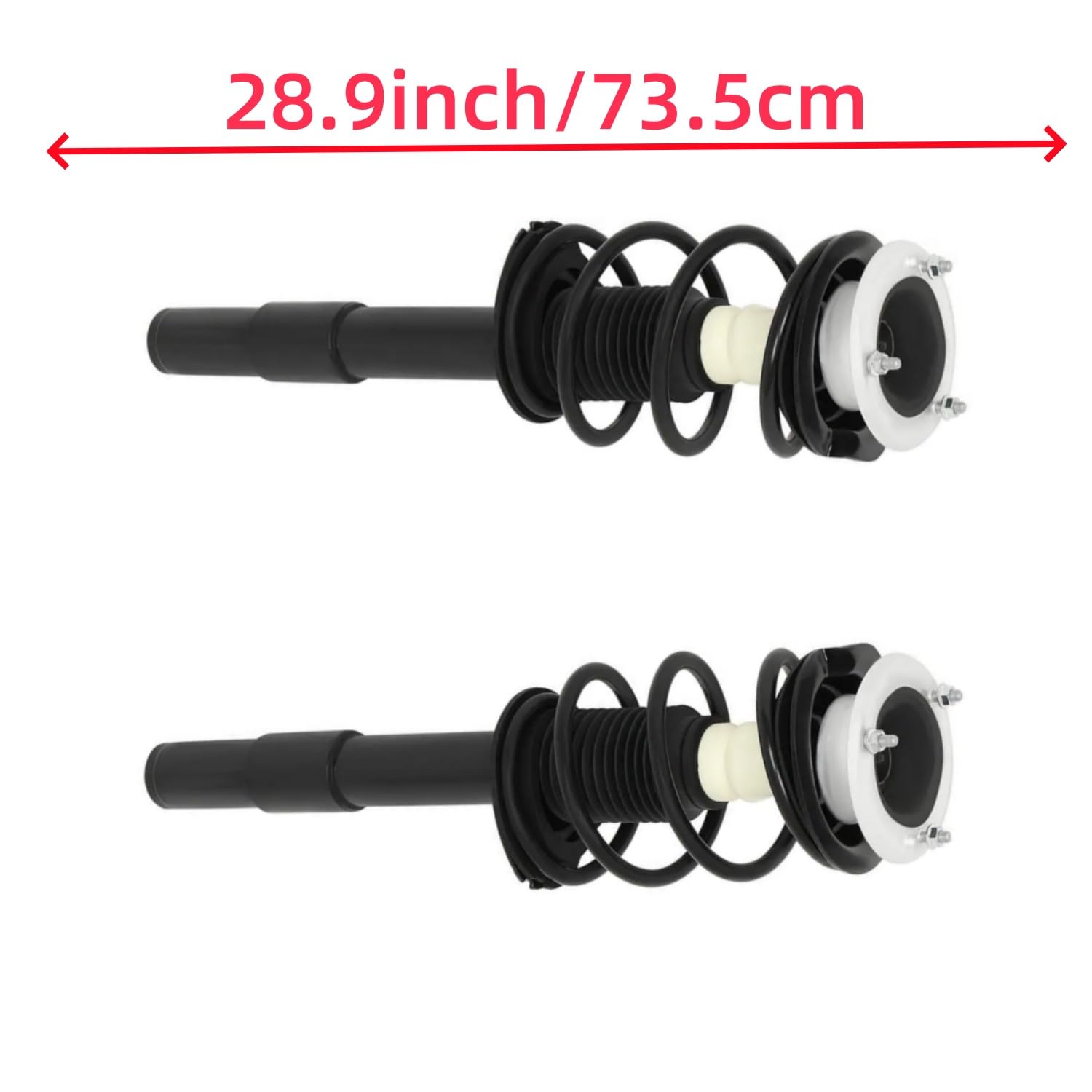 Maxfavor Struts Shock Absorbers for BMW 2004-2007 525i 2004-2007 530i 2008-2010 528i 2008-2010 535i, Front Shock Absorbers Assembly with Struts w/Coil Spring Replacement 1335632L 1335632R