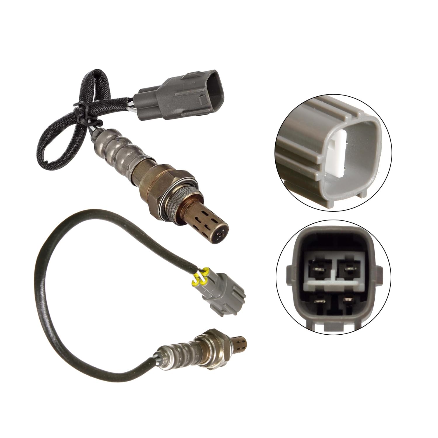 Maxfavor 234-4138 234-4261 Upstream & Downstream O2 Oxygen Sensor 2Pcs Compatible with Toyota 4Runner Lexus GX470 2003 2004 4.7L Oxygen O2 Sensor Replace 24594 250-24360 SG368 15672