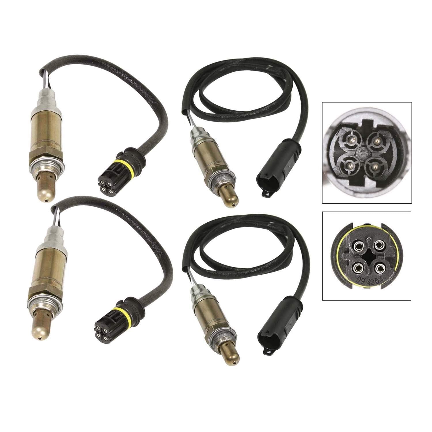 Maxfavor Oxygen Sensor Upstream and Downstream Fit for 1999 2000 2001 2002 2003 2004 2005 2006 BMW X3 Z4 325xi 525i 325Ci 330Ci, for Land Rover Range Rover 4.4L O2 Sensor 234-4672 234-4683