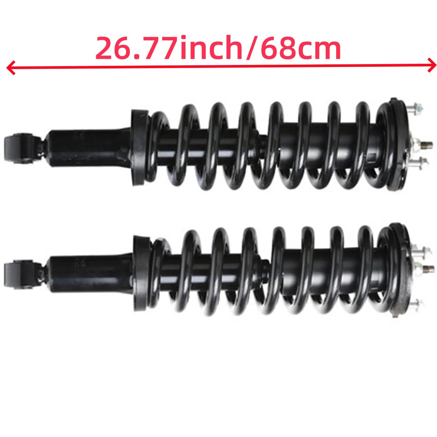 Maxfavor Front Complete Struts Assembly w/Coil Spring Compatible with 2001-2007 Toyota Sequoia without Automatic Rear Air Leveling System Replacement 171348L 171348R