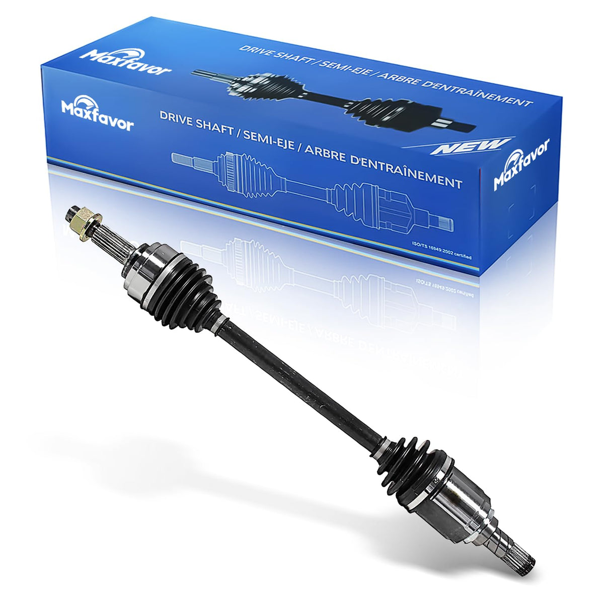 Maxfavor CV Axle Assembly Front Left Compatible with Nissan Versa 2009-2011 1.6L, FWD Auto Trans, CV Axle Joint Shaft Front Driver Side