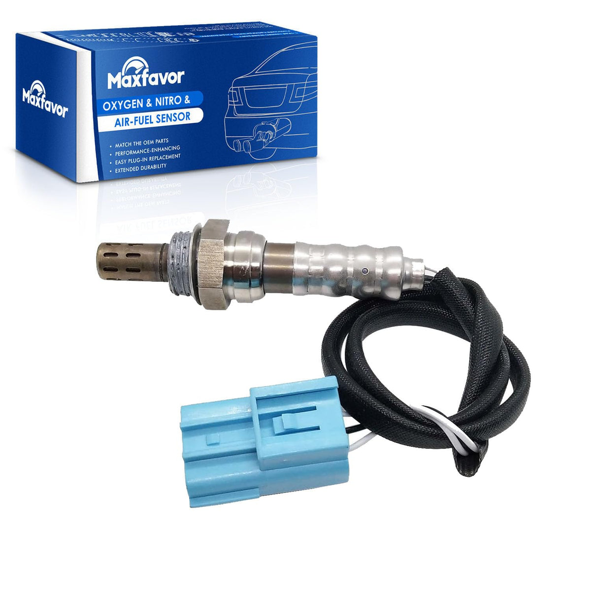 Maxfavor 234-3305 Upstream O2 Oxygen Sensor Replacement for 2001 2002 Nissan Pathfinder V6 3.5L, for 2002 2003 Infiniti QX4 V6 3.5L 02 Sensor Replace# 226904W020 226904W021 15343 75-2586 SG1280